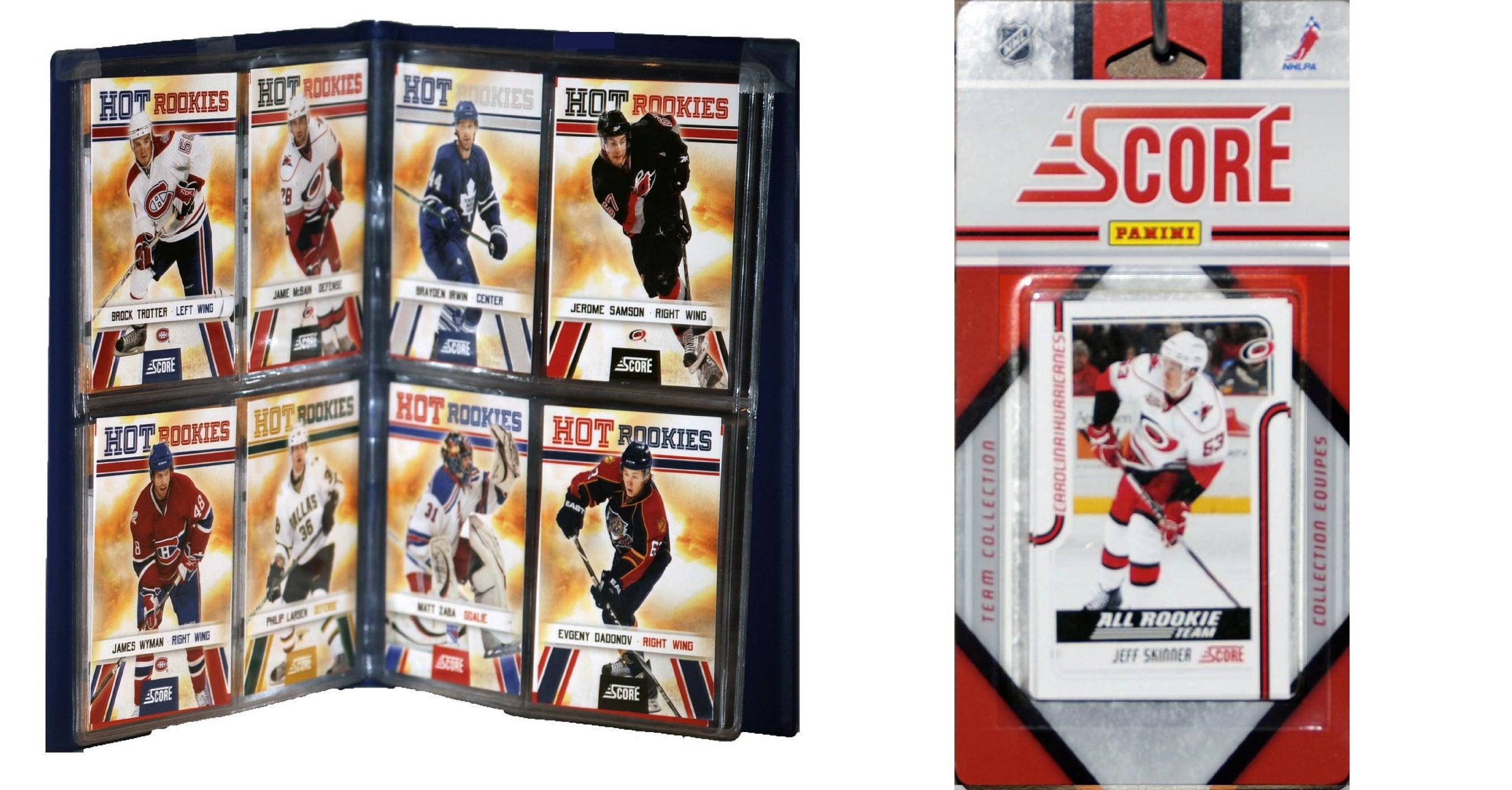 NHL Carolina Hurricanes Licensed 2011 Score Team Set and Storage Album