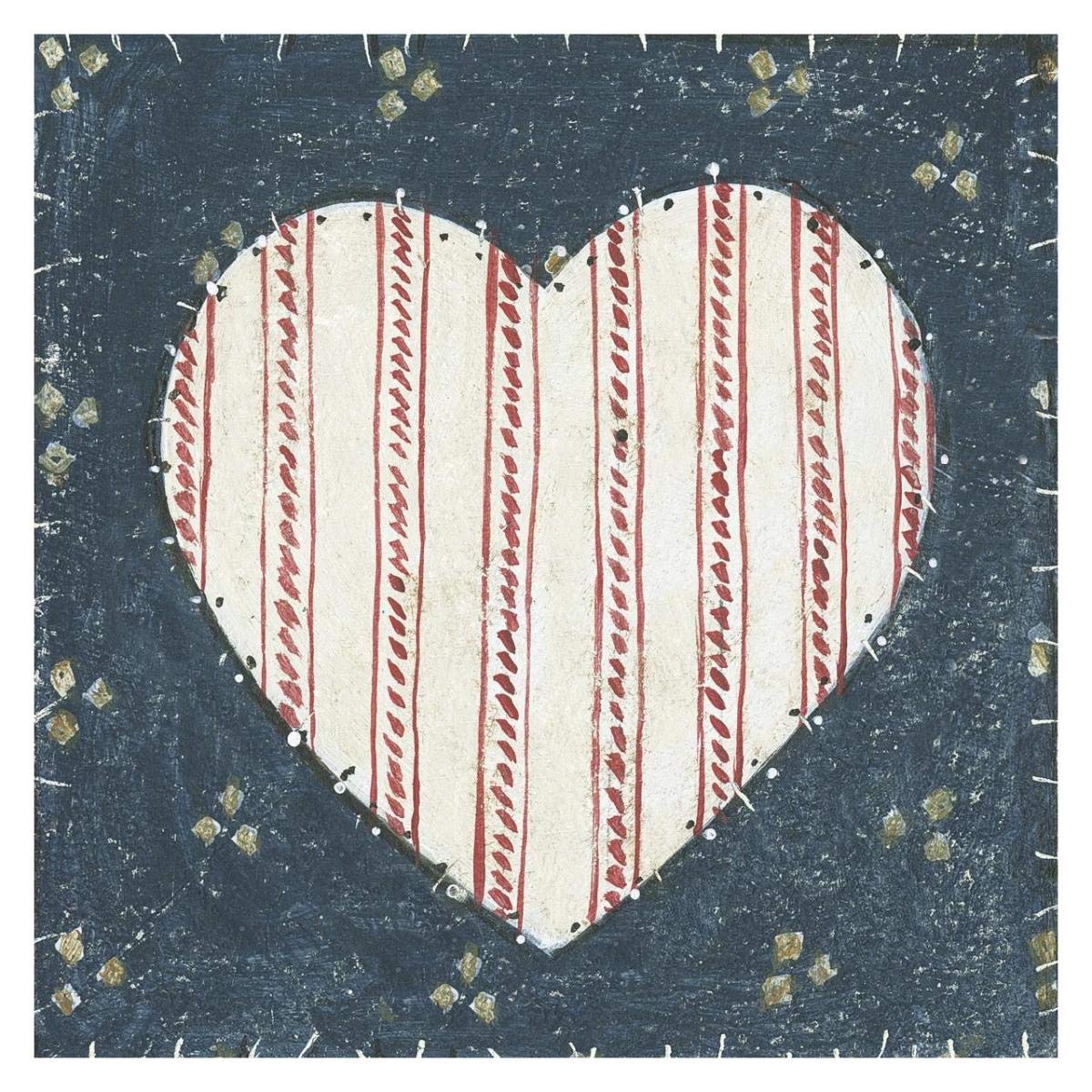 Americana Quilt I -Paper Art-32x32″