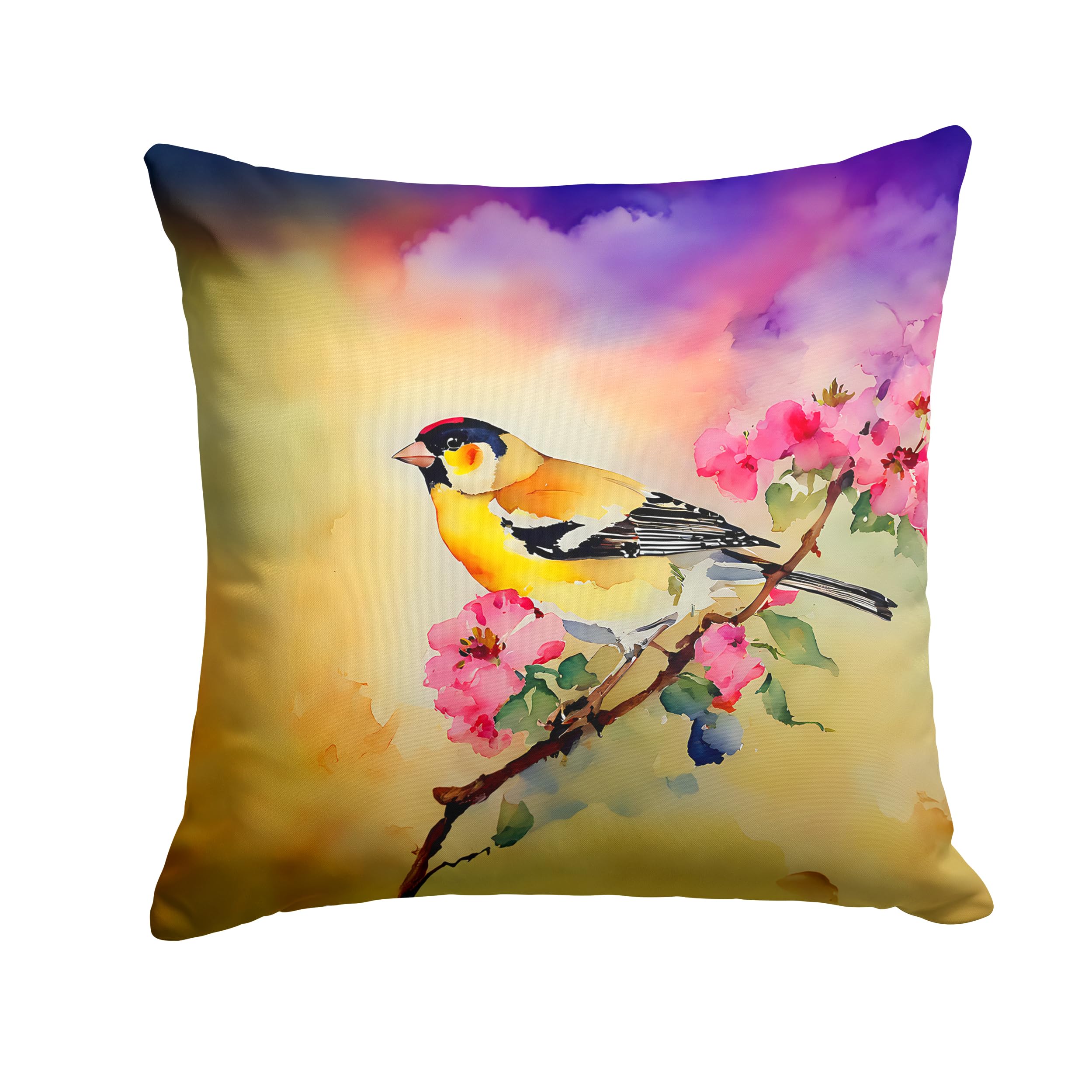 Goldfinch Throw Pillow