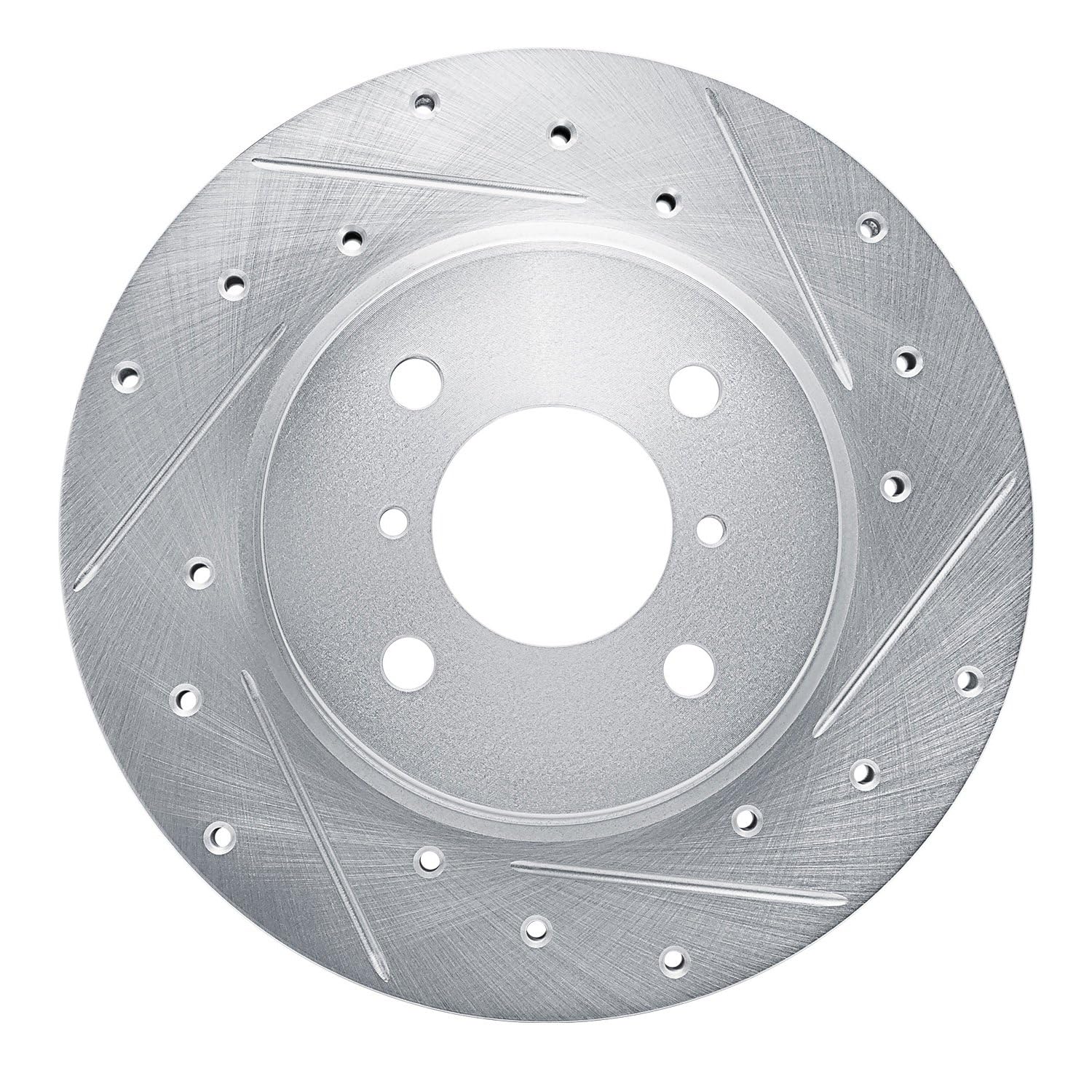 R1 Concepts Brake Rotor Drilled and Slotted Silver EDZ-92125R