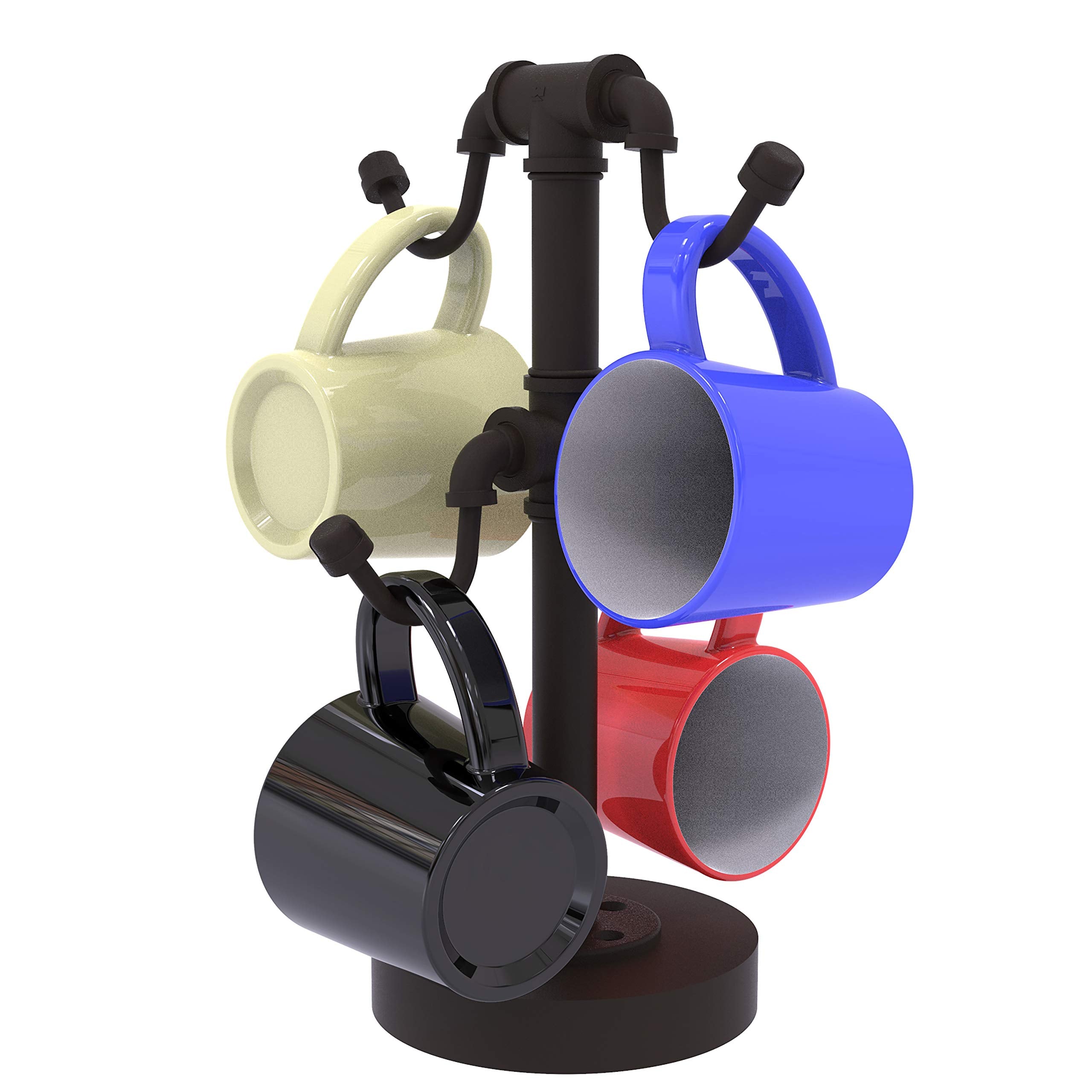 Pipeline Collection Countertop 4 Coffee Mug Holder - Oil Rubbed Bronze