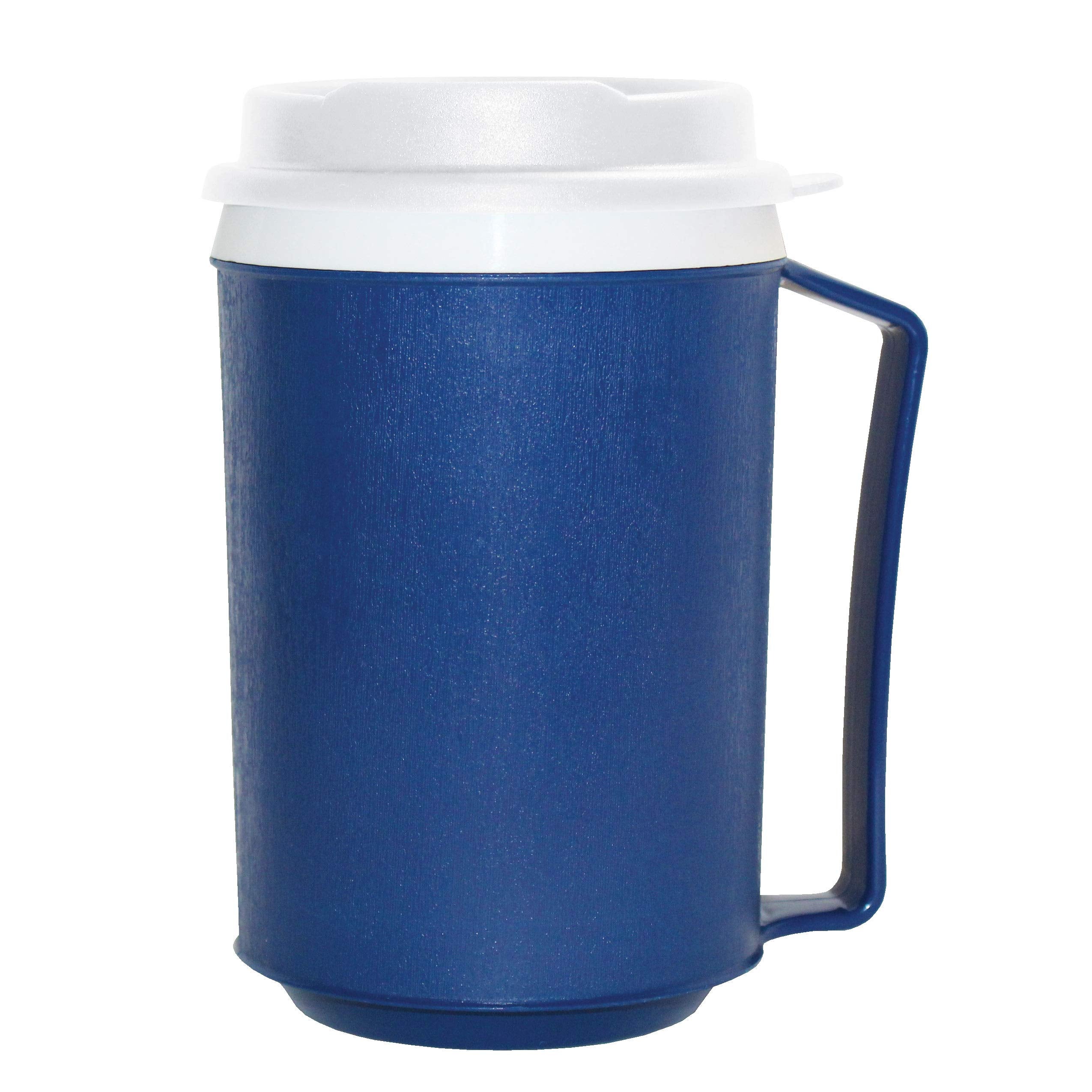 MUG, 12oz, TUMBLER LID, WEIGHTED, BLUE/BLUE