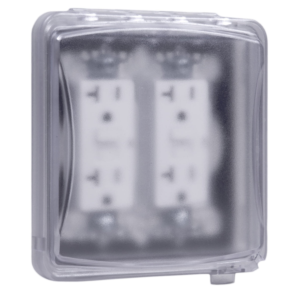 Taymac Mm1410C 55-In-1 Configurations 2-Gang, Vertical Weatherproof Plastic Flat Cover, Clear