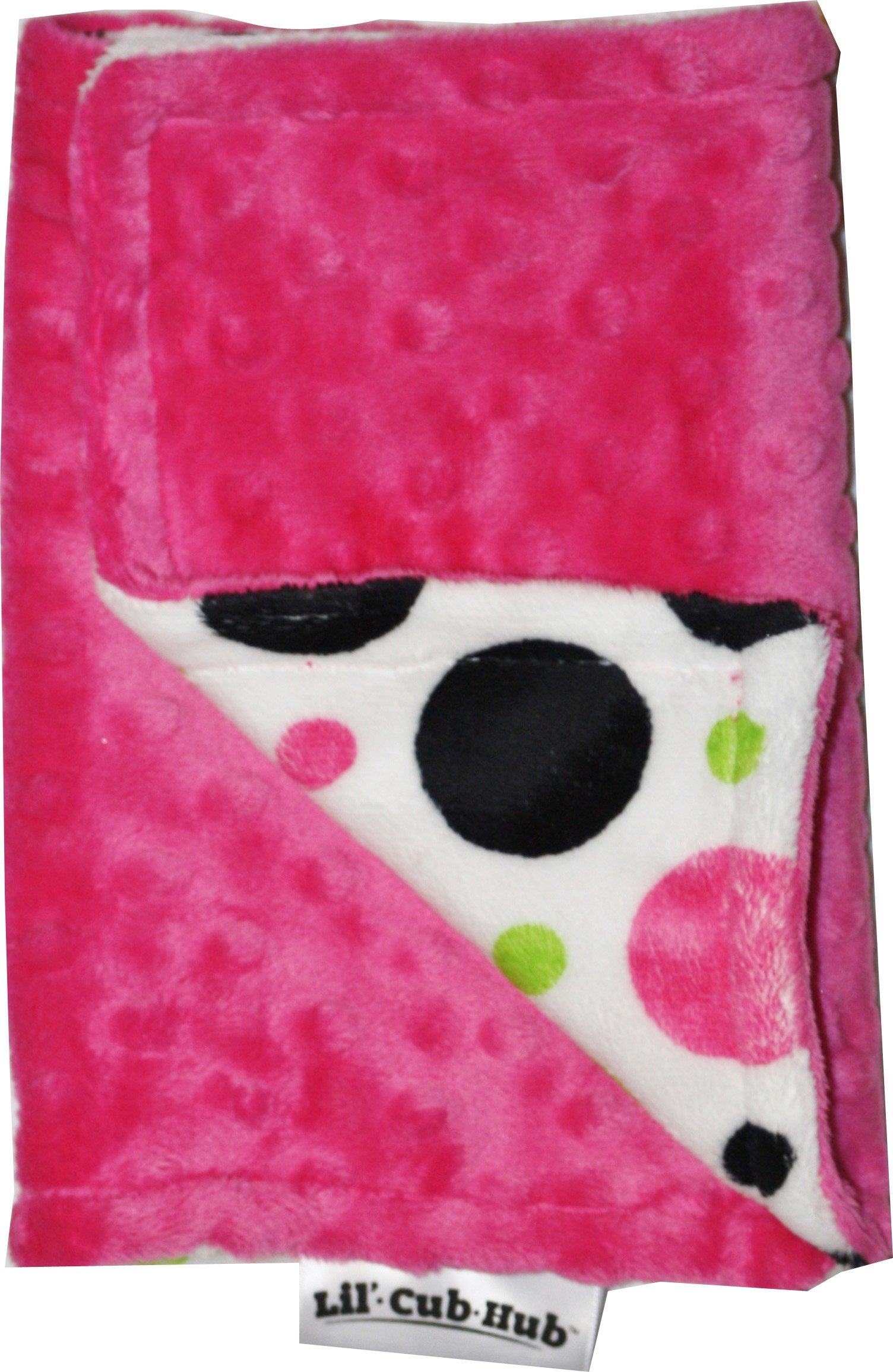 Burp Coth - Hot Pink Circle Print/Hot Pink Dot