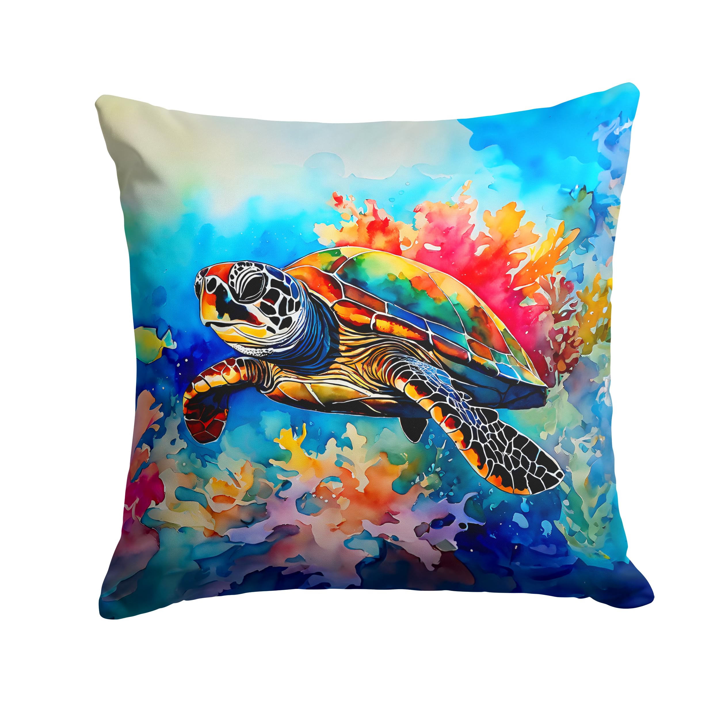 Loggerhead Sea Turtle Throw Pillow