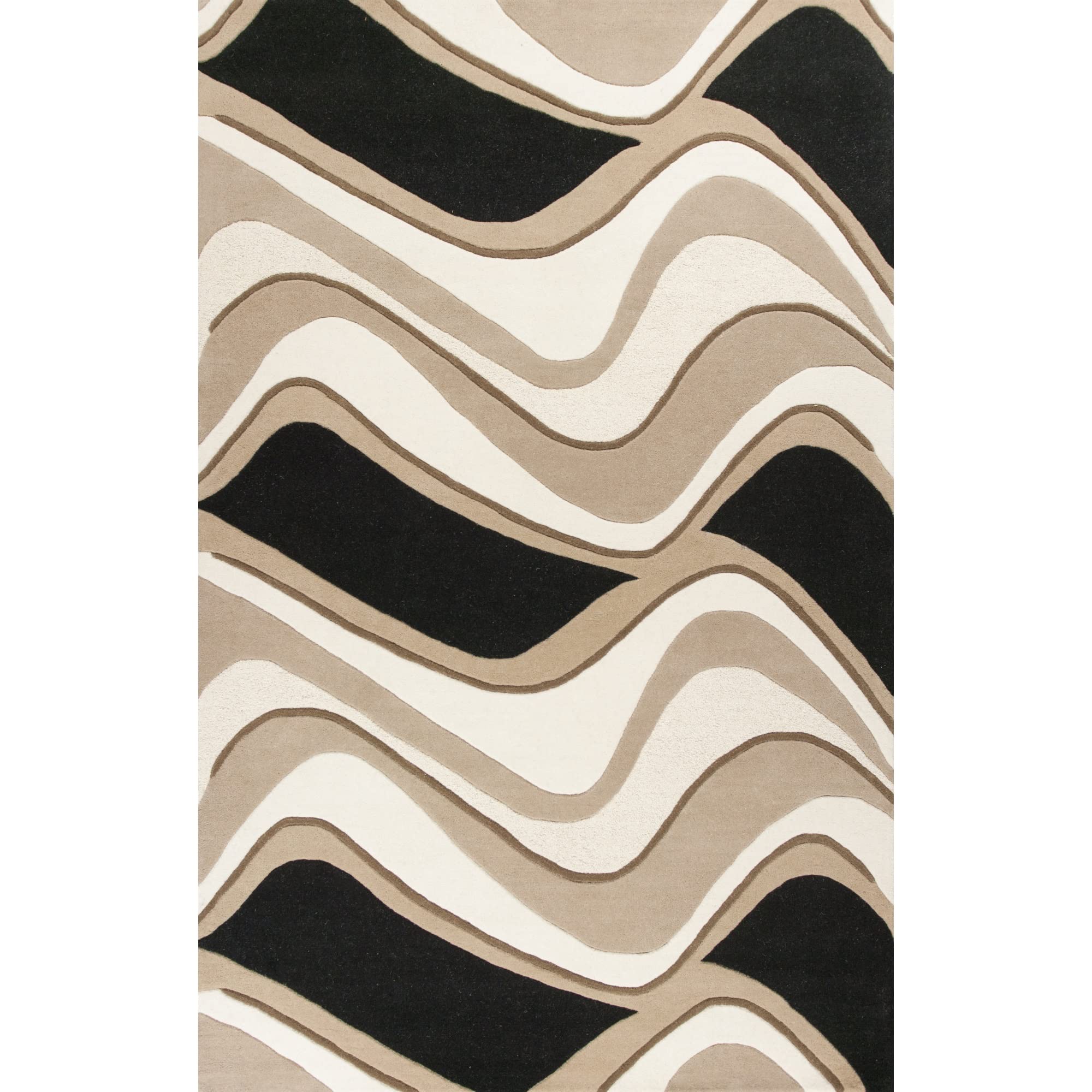 Eternity 1071 Black/Beige Waves Size 27 X 45″″
