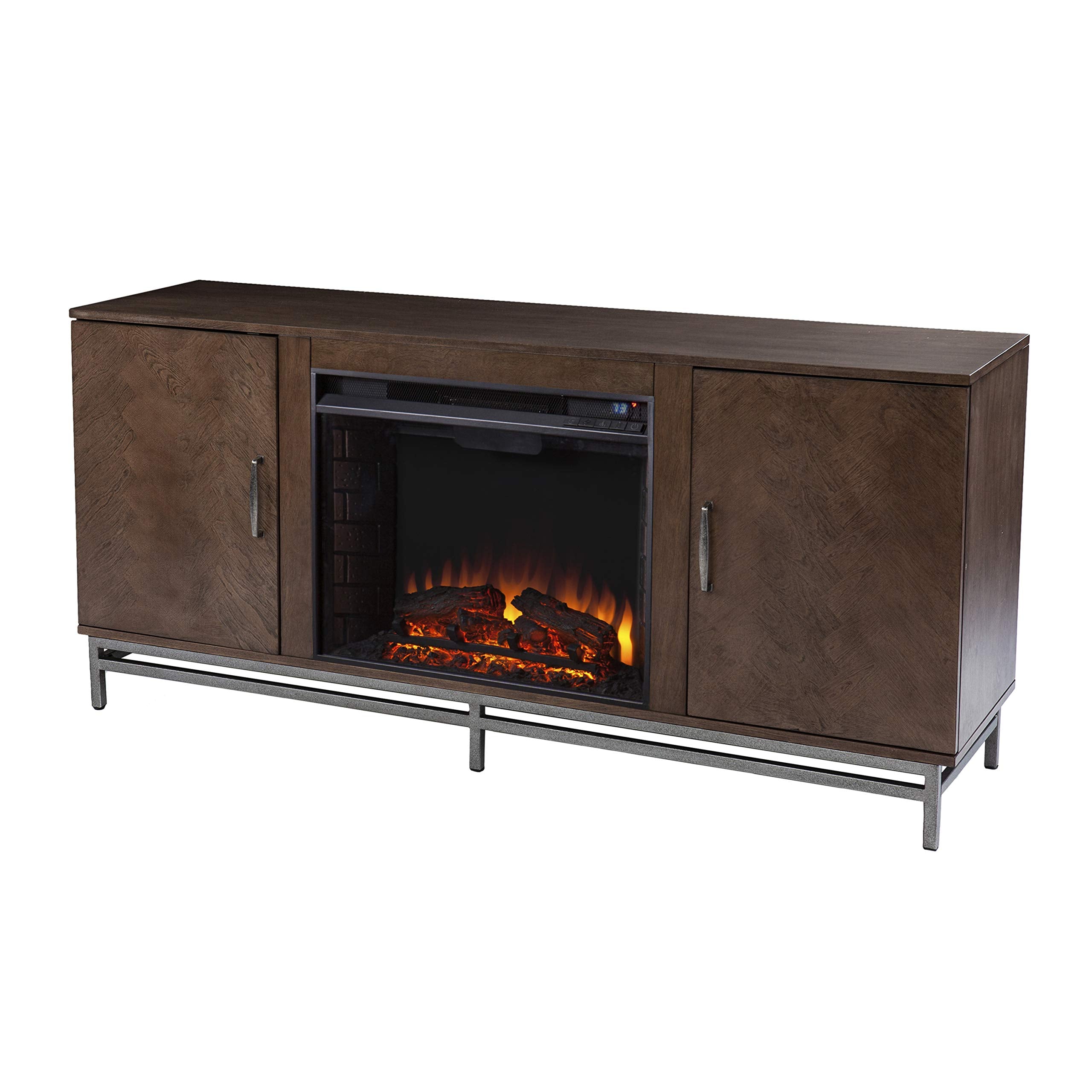 Dibbonly Electric Fireplace with Media Storage