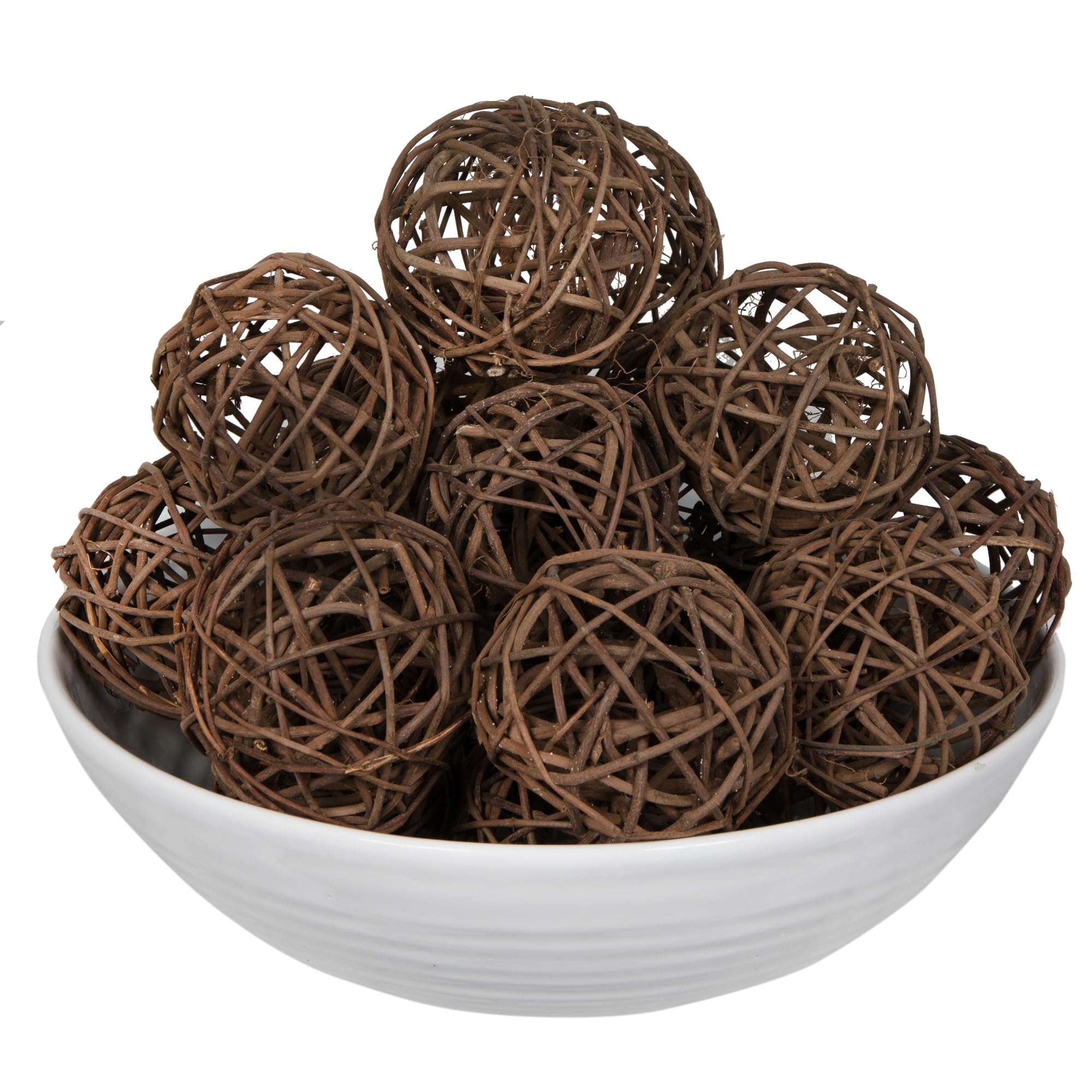 Casafoyer  Natural Botanicals 4” Lata Ball Natural Brown. Includes 25 Pieces per Pack | (2 Units)