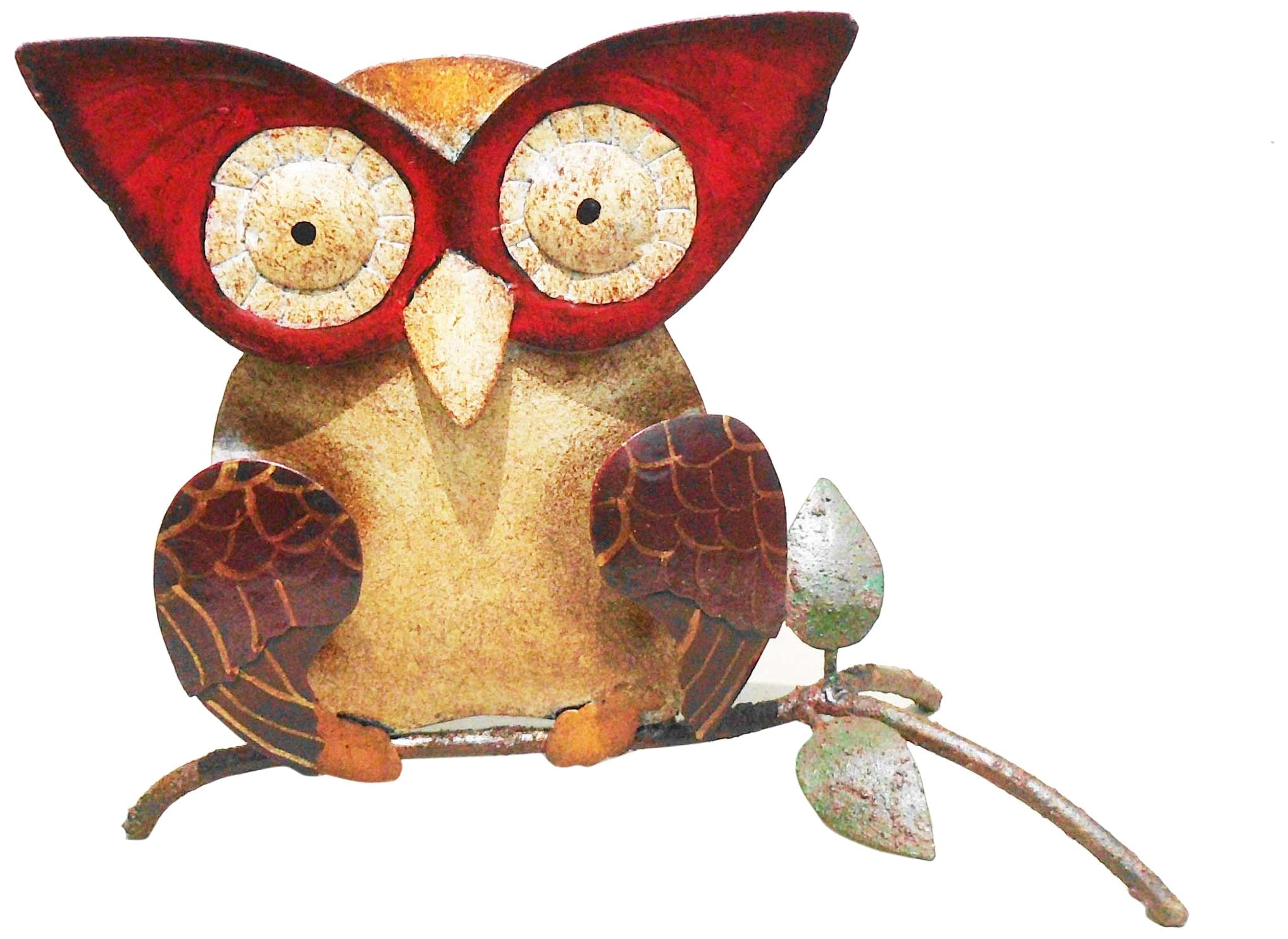 D-ART COLLECTION, INC Iron Owl Dcor Small