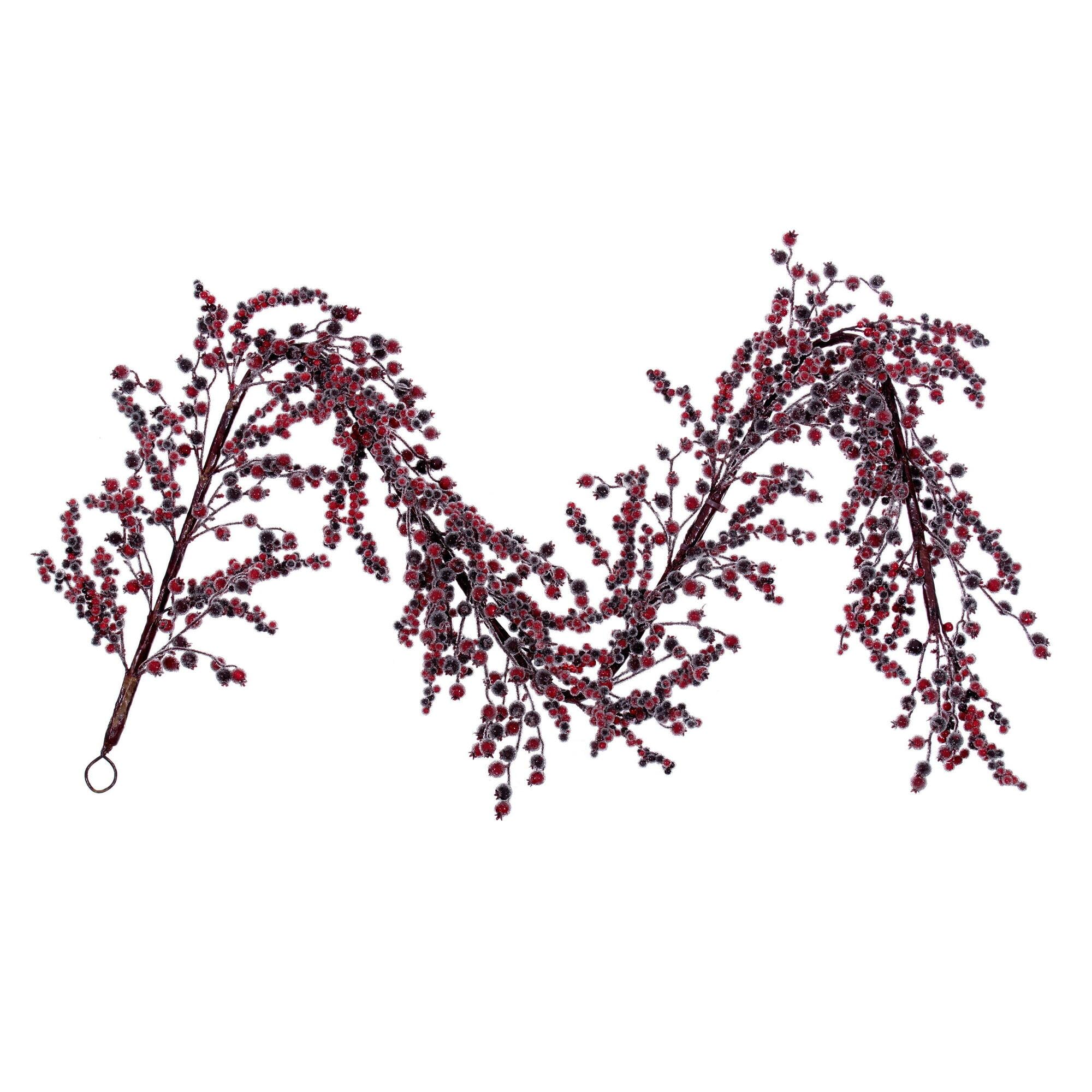 Casafoyer 72” Icy Red & Burgundy Berry - (Pack Of 2)