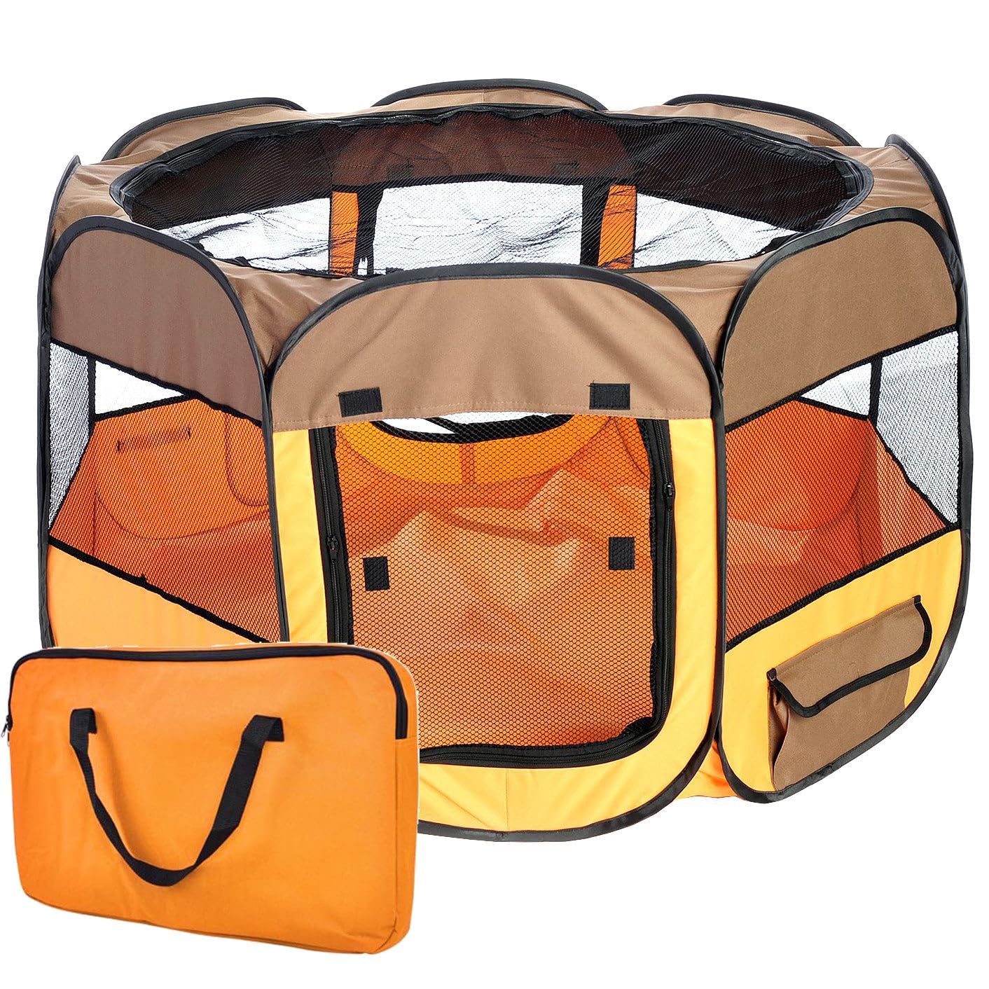 All-Terrain Lightweight Easy Folding Wire-Framed Collapsible Travel Pet Playpen