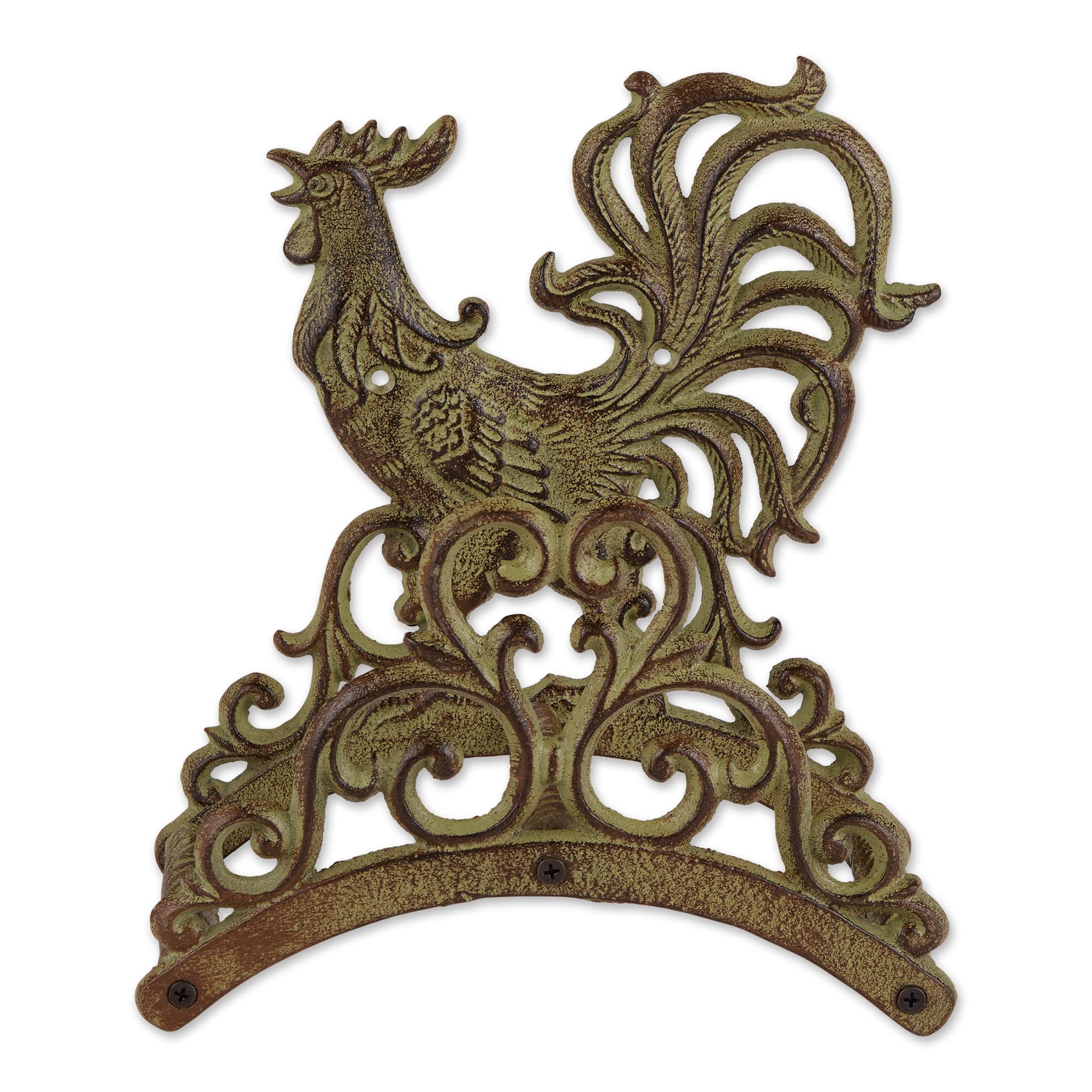Accent Plus Rooster Cast Iron Hose Organizer 95X56X106