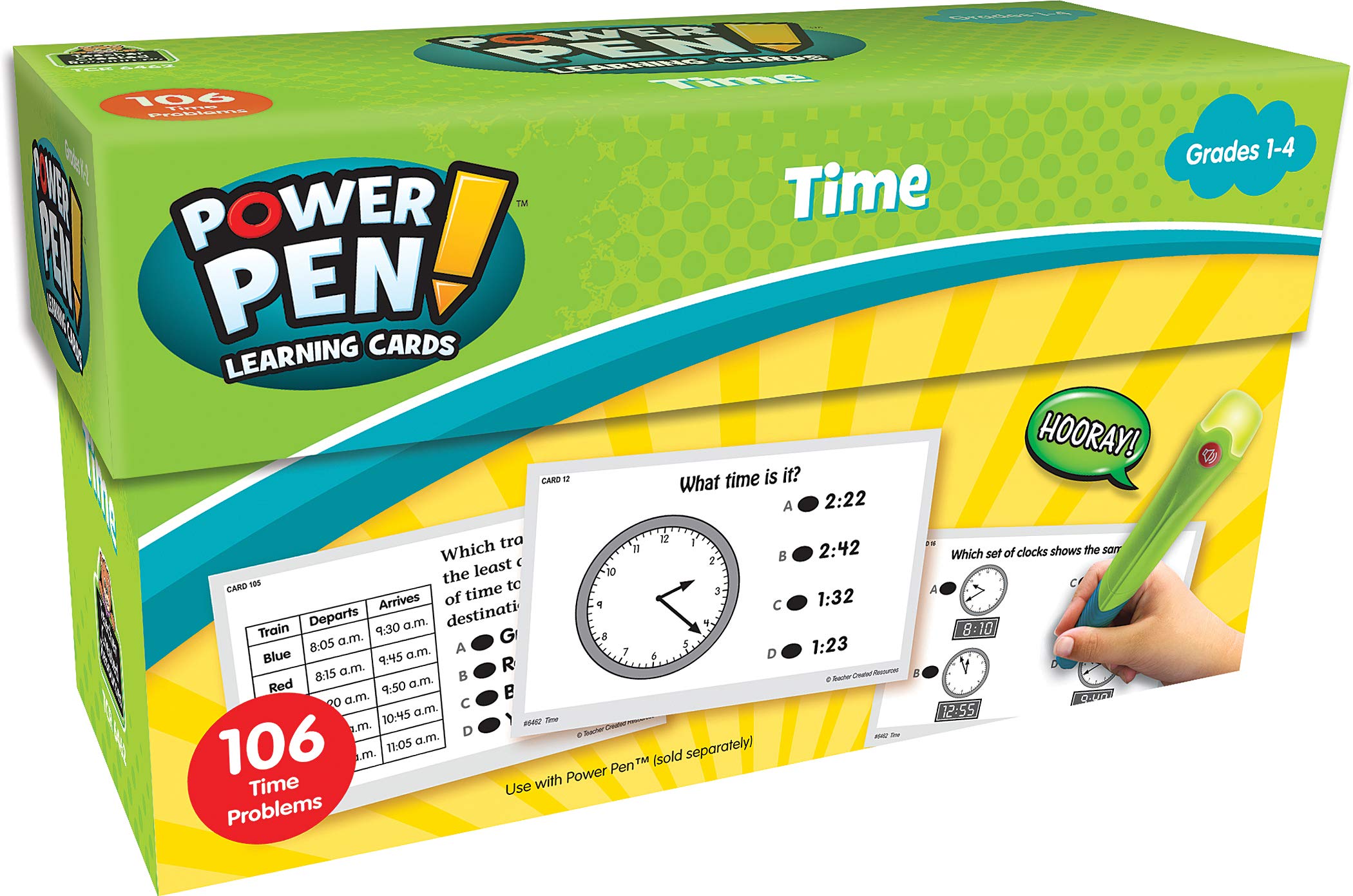 Teacher Created Resources Power Pen Learning Cards: Time (6462) Medium