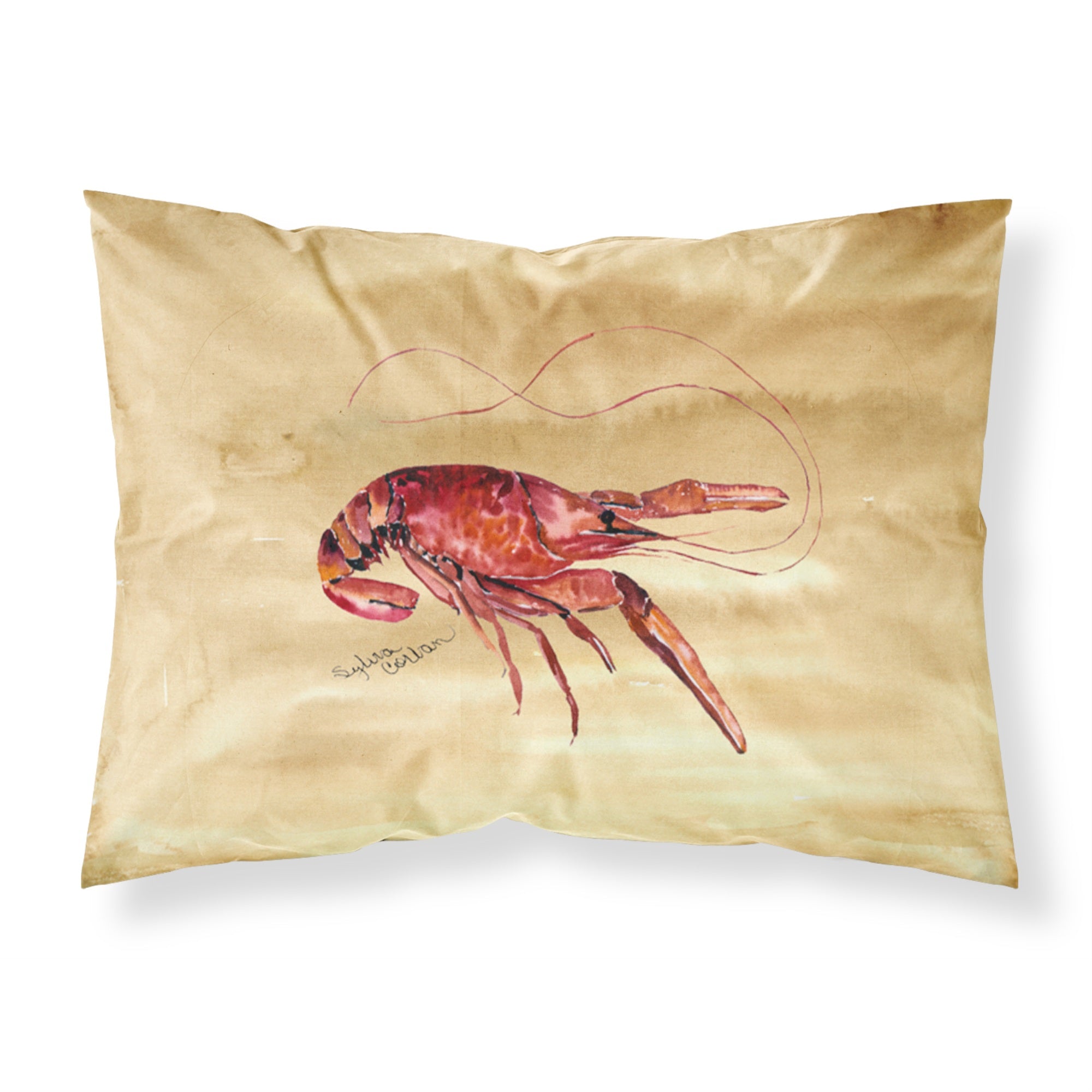 Caroline'S Treasures 8230Pillowcase Crawfish Moisture Wicking Fabric Standard Pillowcase, Large, Multicolor