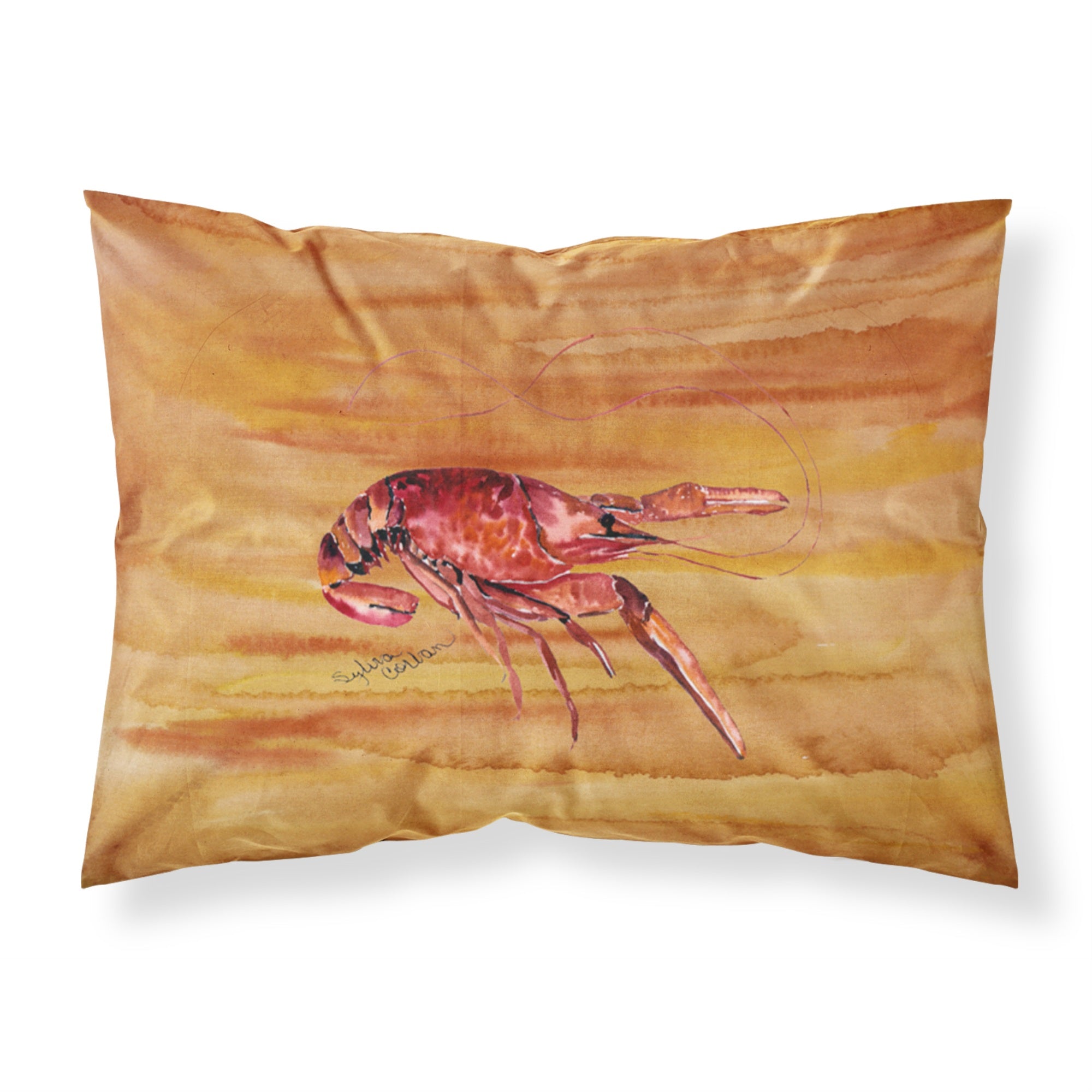 Caroline'S Treasures 8232Pillowcase Crawfish Moisture Wicking Fabric Standard Pillowcase, Large, Multicolor