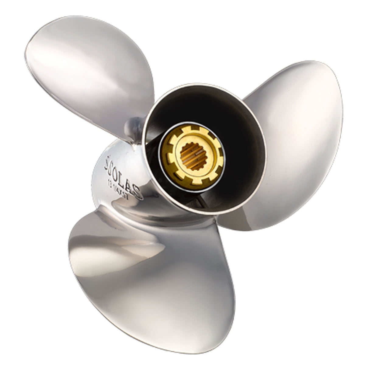 Solas 3431-130-19 Saturn 3 Stainless Steel 3-Blade Propeller - Rh, 13 Diameter X 19 Pitch