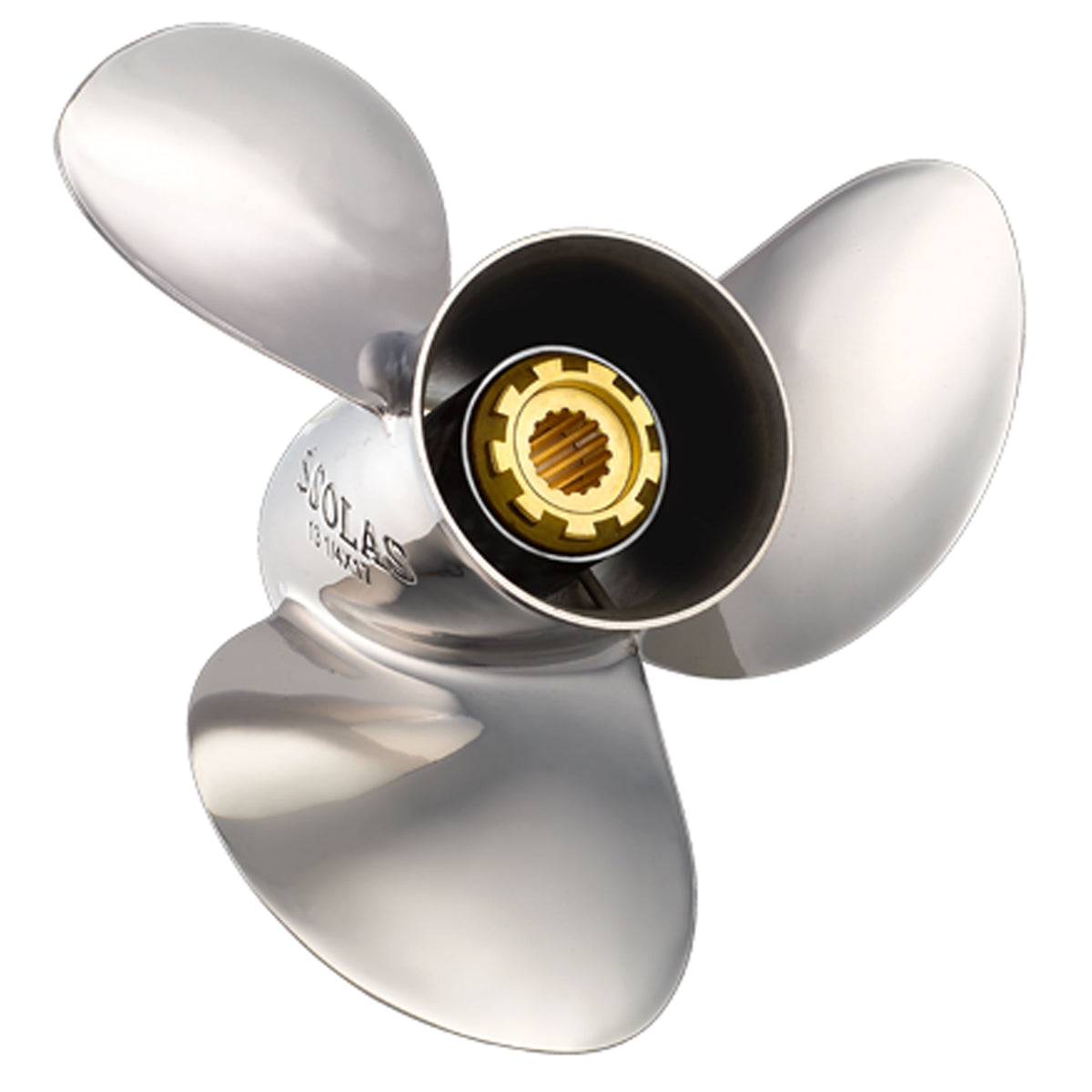 Solas 2531-156-11 Saturn E Plus Stainless Steel 3-Blade Propeller - Rh, 15-5/8 Diameter X 11 Pitch
