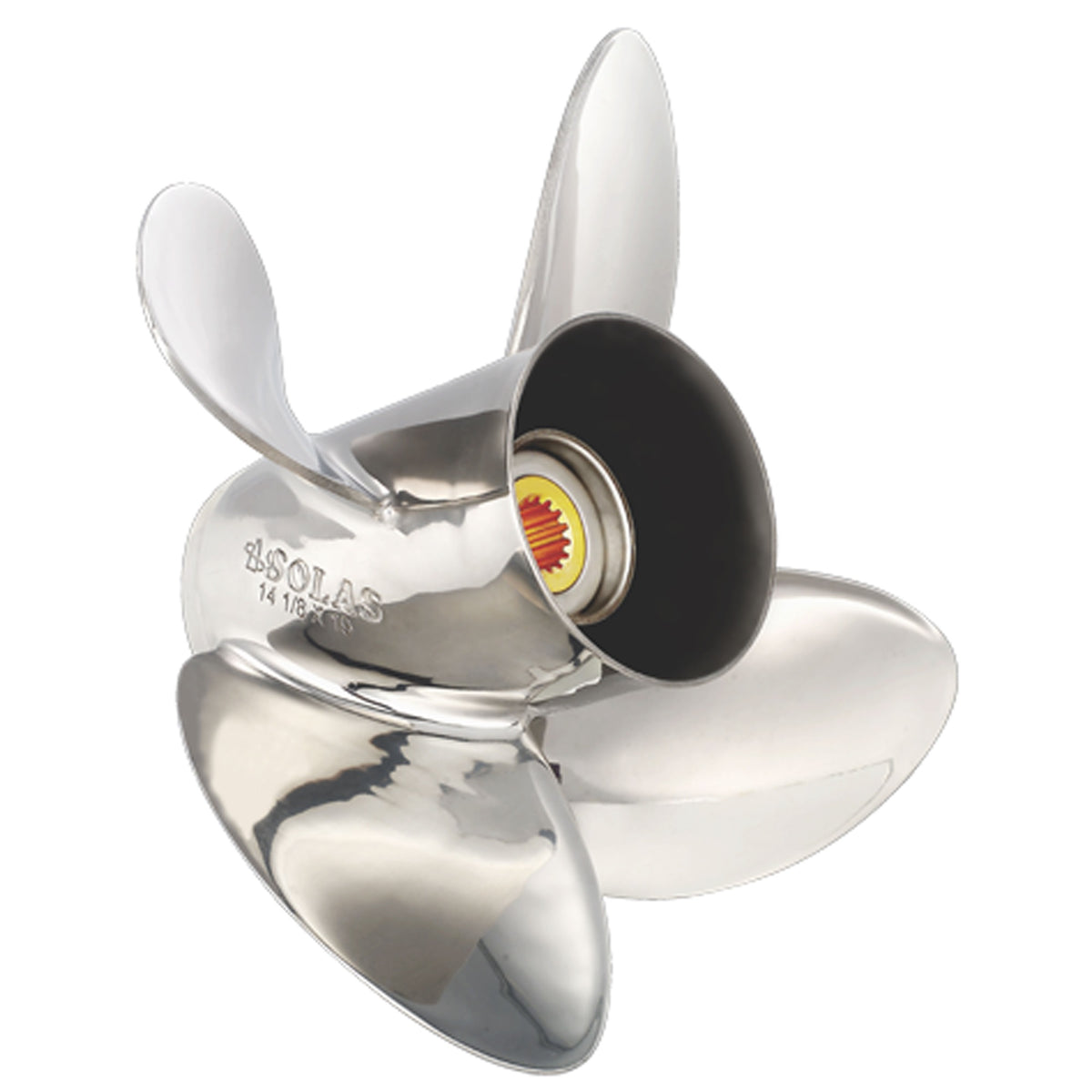 Solas 9553-143-17 Rubex Hr4 Stainless Steel 4-Blade Propeller - Rh, 14.25 Diameter X 17 Pitch