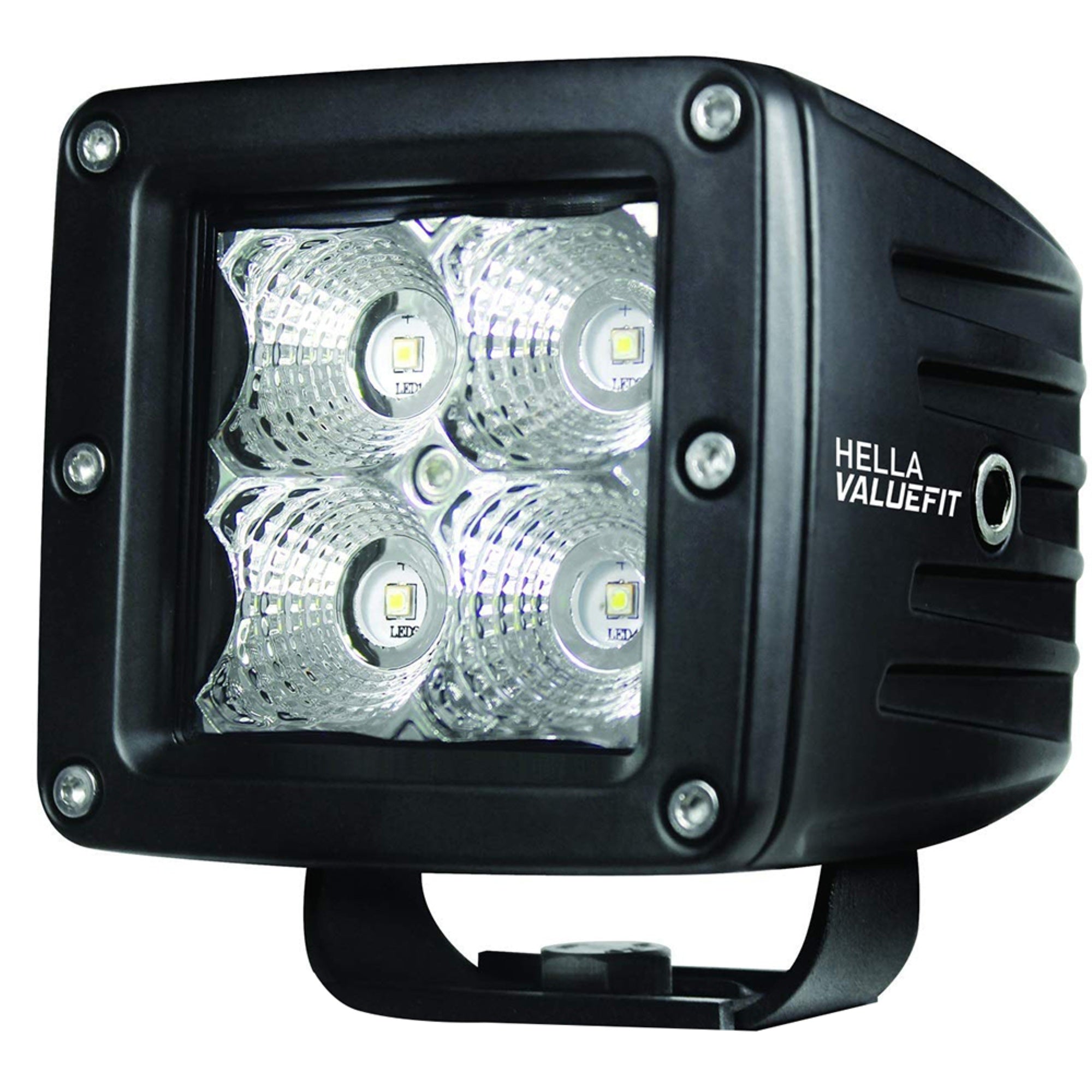 Hella Value Fit Black 4 Led  Cube Flood Light