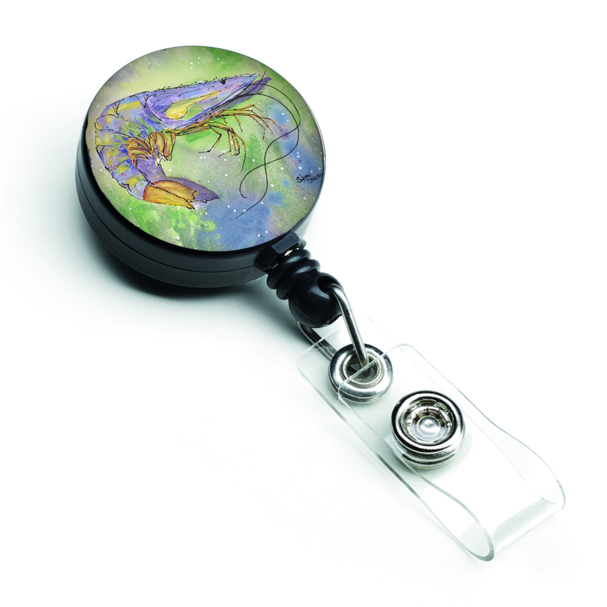 Caroline'S Treasures Shrimp Retractable Badge Reel, Multicolor (8342Br)