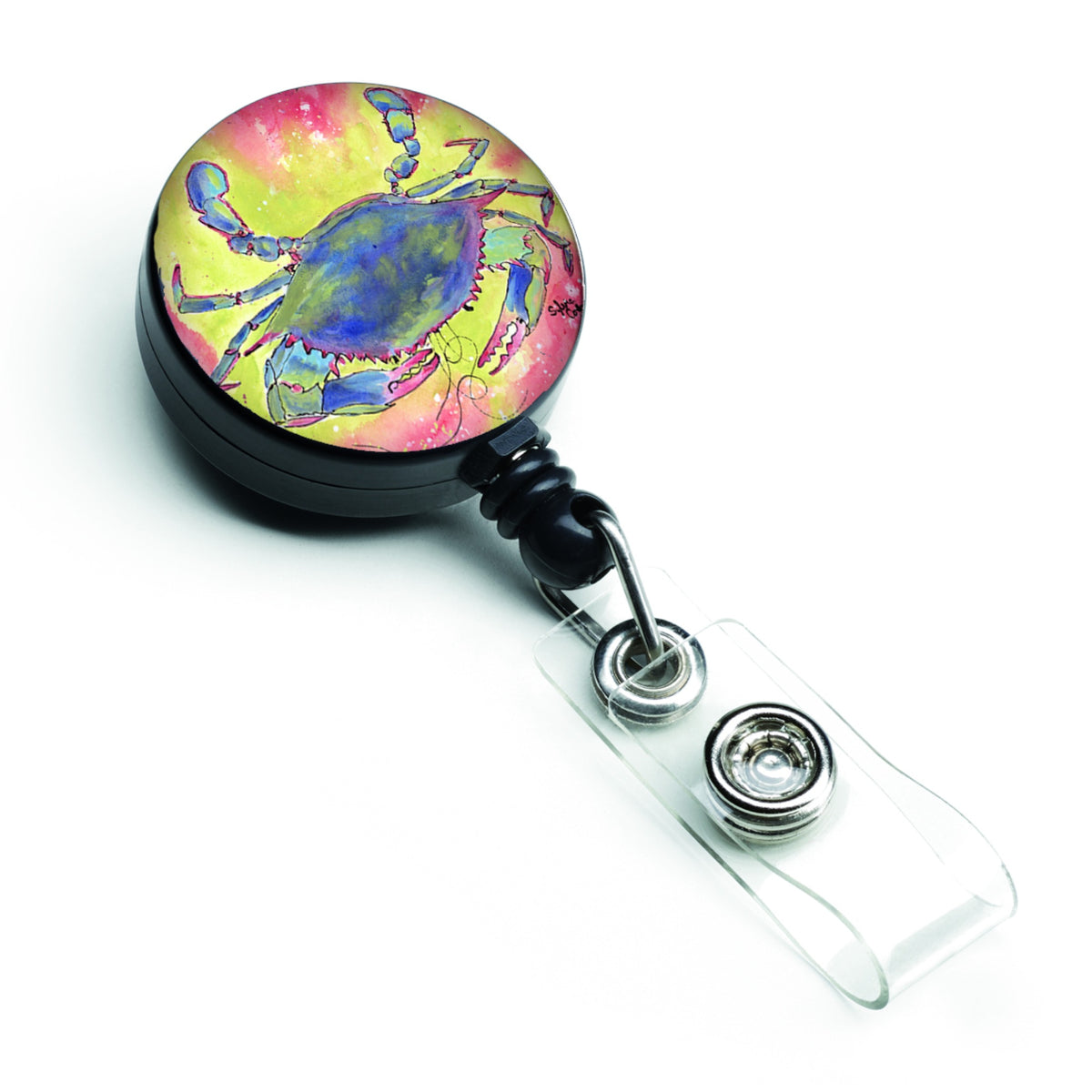 Caroline'S Treasures Crab Retractable Badge Reel, Multicolor (8343Br)