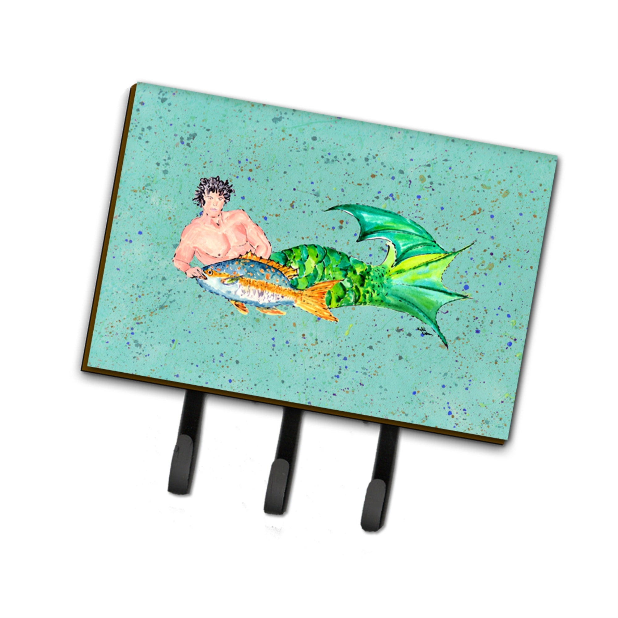 Caroline'S Treasures 8345Th68 Merman Leash Or Key Holder, Large, Multicolor