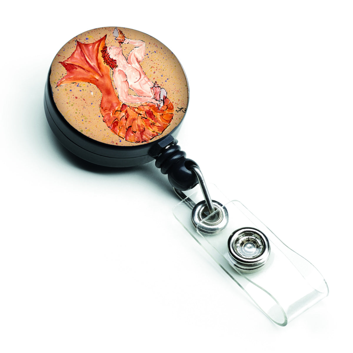 Caroline'S Treasures Merman Retractable Badge Reel, Multicolor (8346Br)