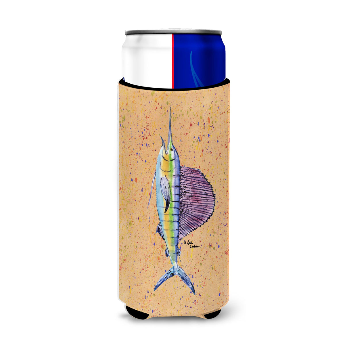 Fish Sailfish Ultra Beverage Insulators For Slim Cans 8352Muk