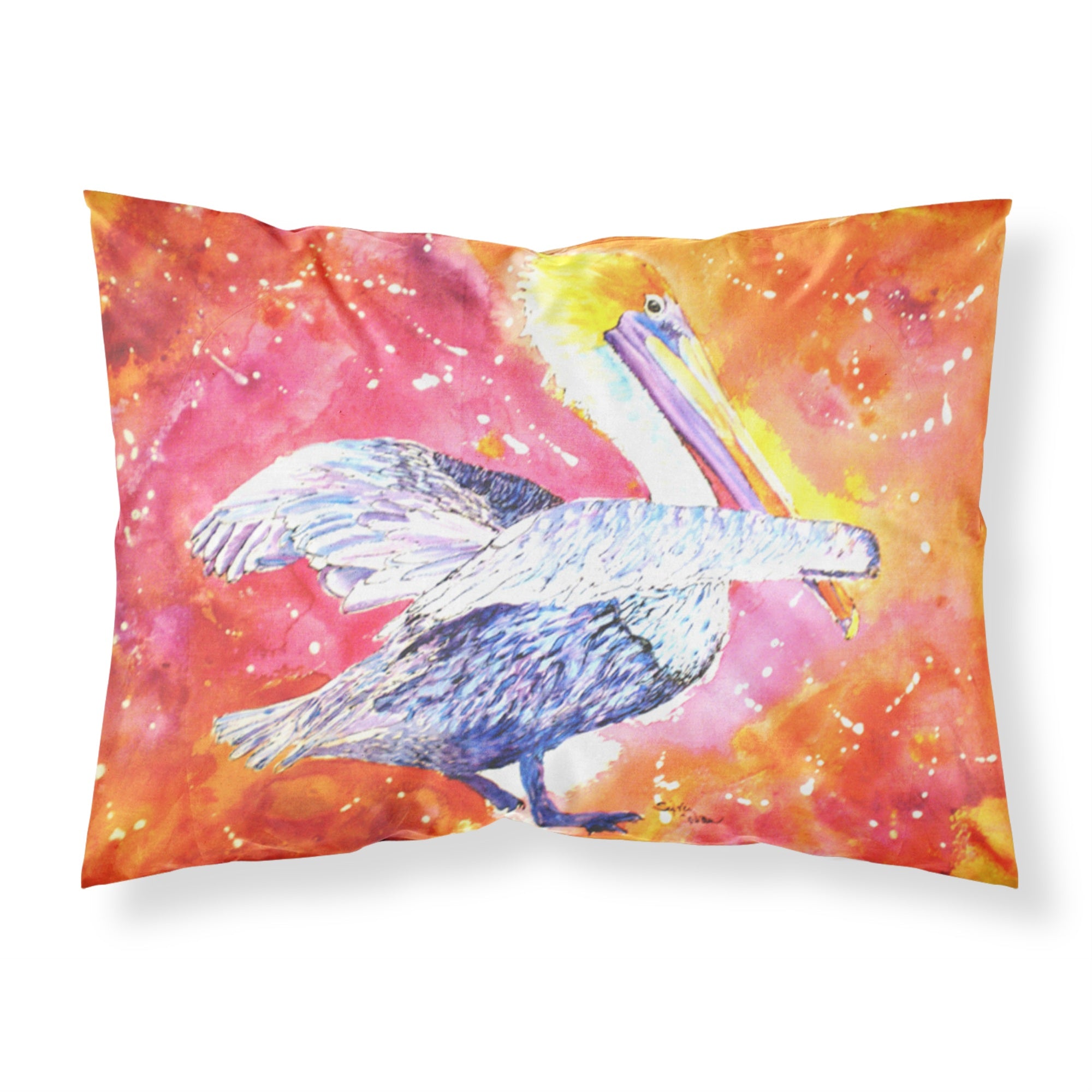 Caroline'S Treasures 8360Pillowcase Pelican Moisture Wicking Fabric Standard Pillowcase, Large, Multicolor