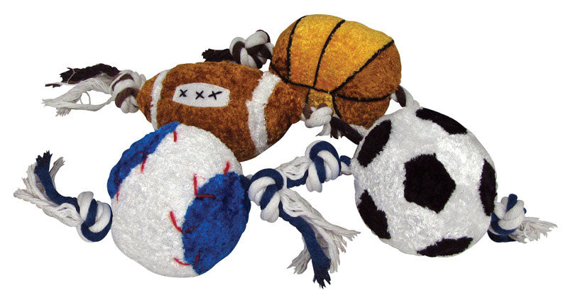 Plush Rope Sport Dog Toy (Pack Of 1)