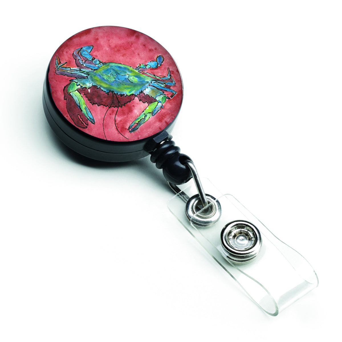 Caroline'S Treasures Crab Retractable Badge Reel, Multicolor (8379Br)