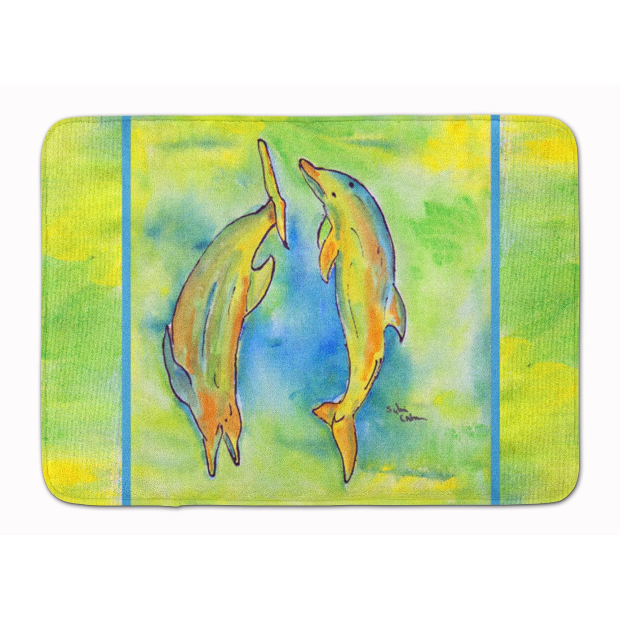 Caroline'S Treasures Dolphin Floor Mat, 19 X 27, Multicolor