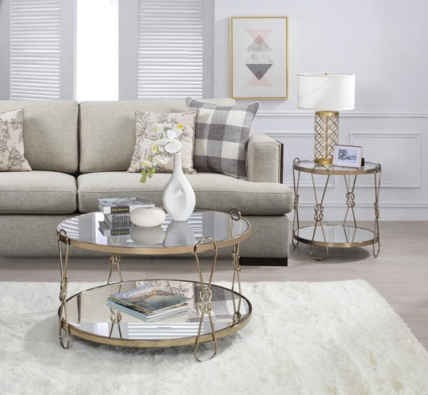 End Table - Champagne & Mirrored Taiwan