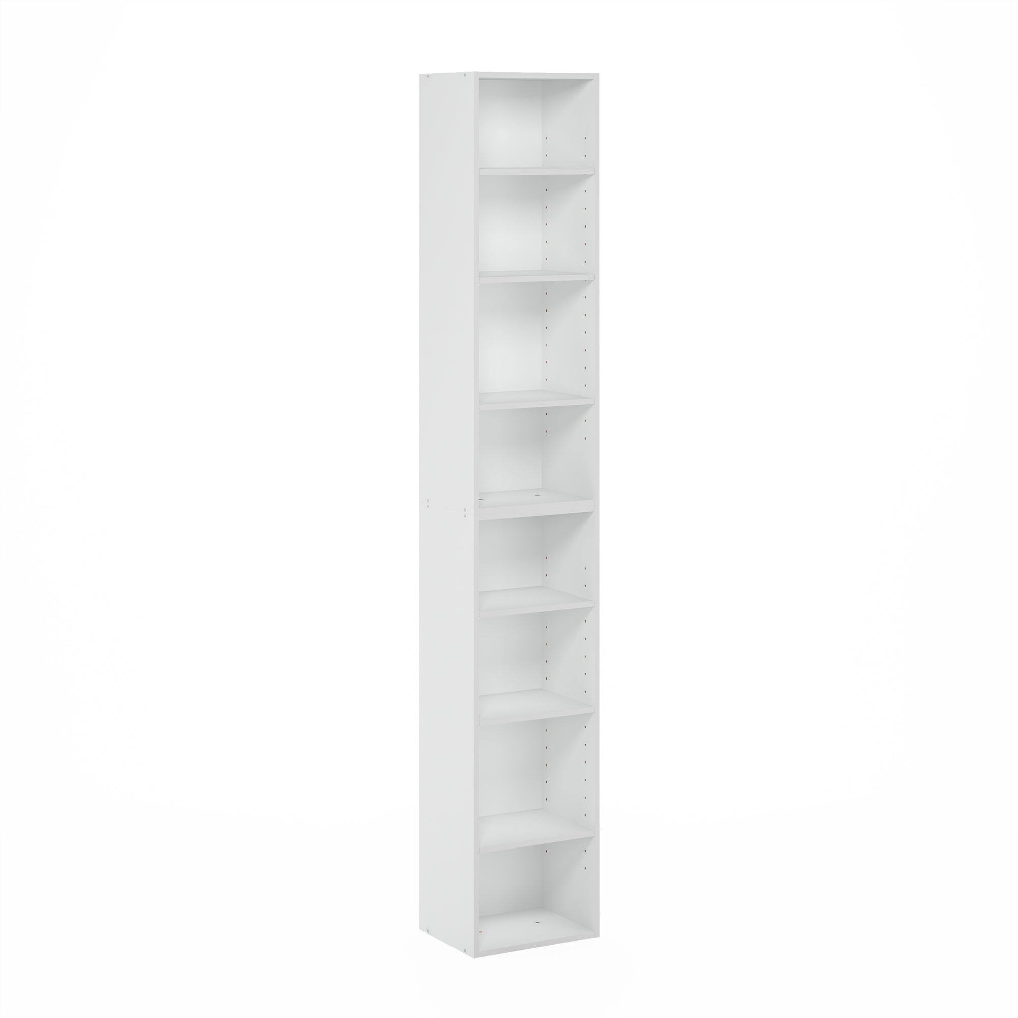 Furinno Pasir 8-Tier Open Shelf Bookcase, White