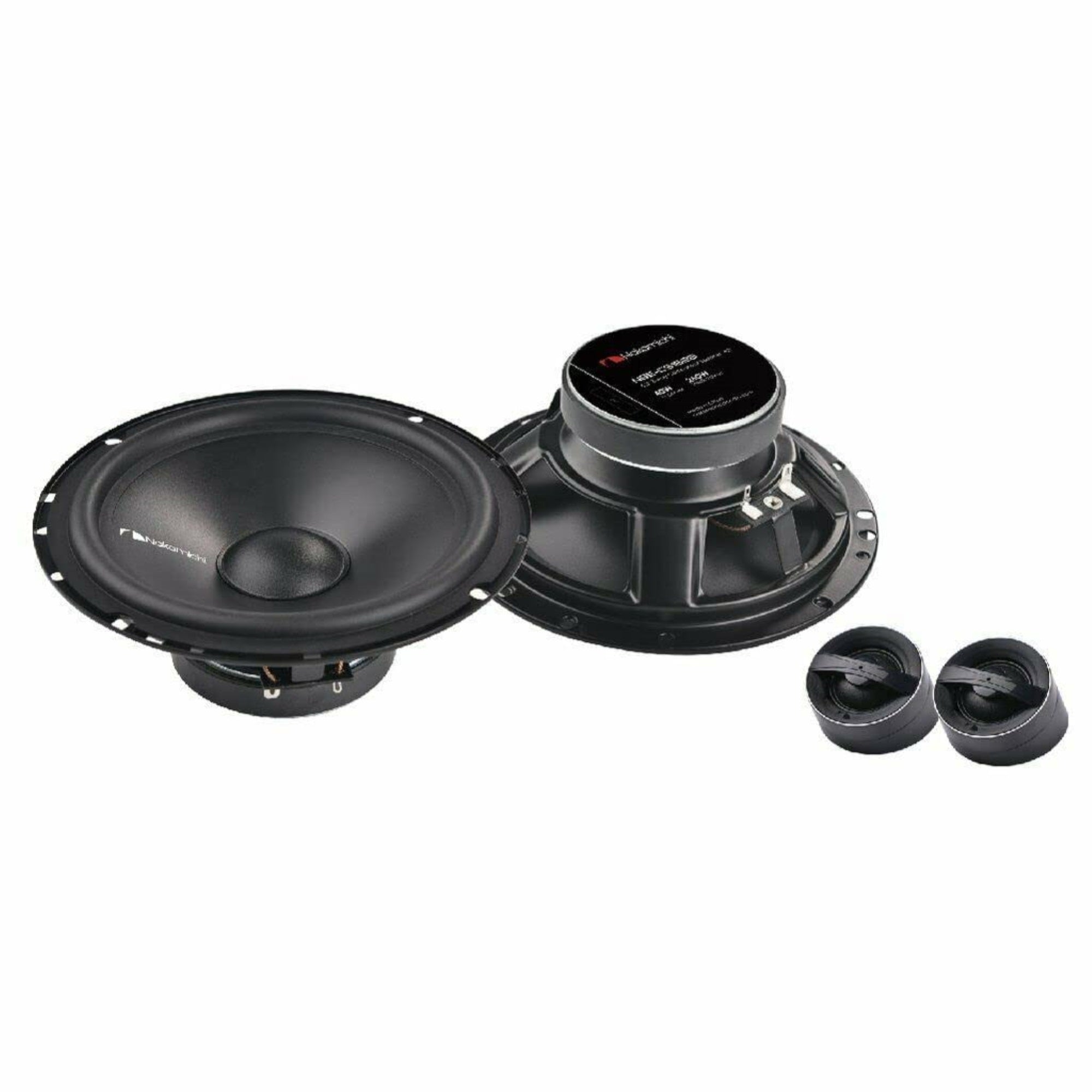 6.5-In 2-Way Speaker System With Silk Dome Tweeter & Grills & Injection Molded Polypropylene Cone