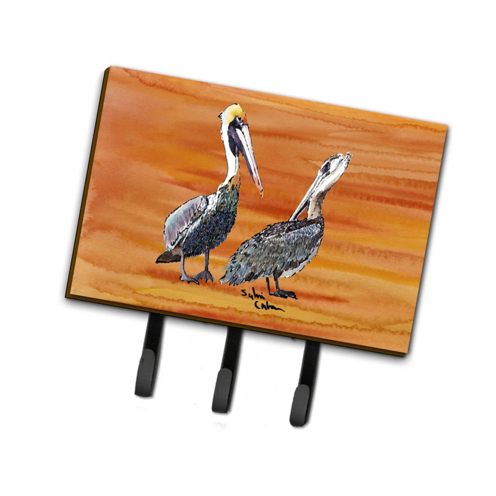 Caroline'S Treasures 8407Th68 Pelican Leash Or Key Holder, Large, Multicolor