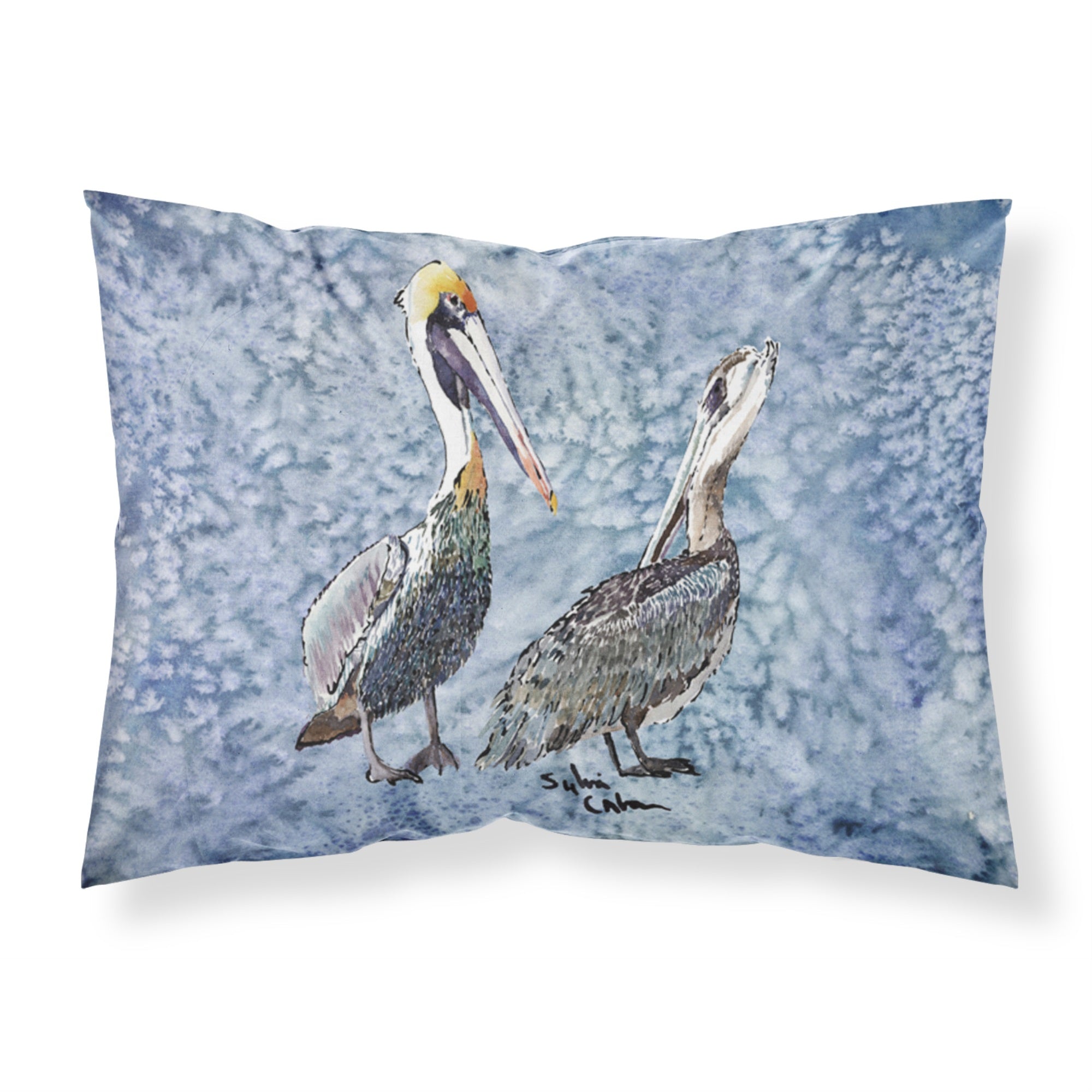Caroline'S Treasures 8409Pillowcase Pelican Moisture Wicking Fabric Standard Pillowcase, Large, Multicolor