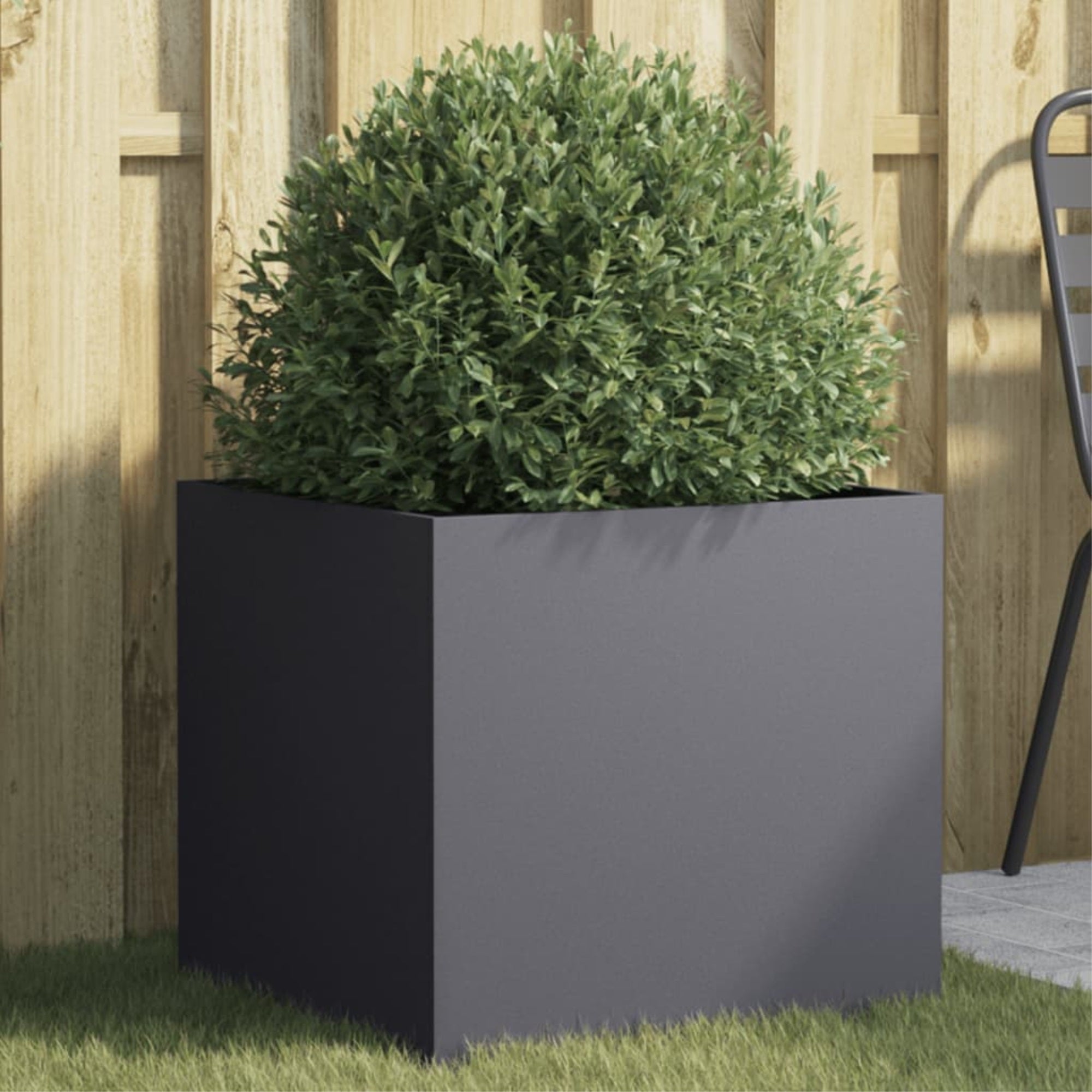 Vidaxl Planter Anthracite 19.3'X18.5'X18.1' Cold-Rolled Steel