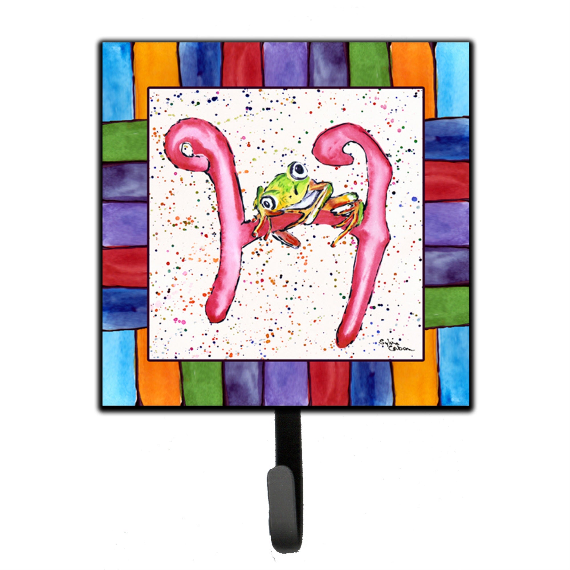Caroline'S Treasures 8431-Hsh4 Beach And Seafood Leash Holder Or Key Hook 8431, Small, Multicolor