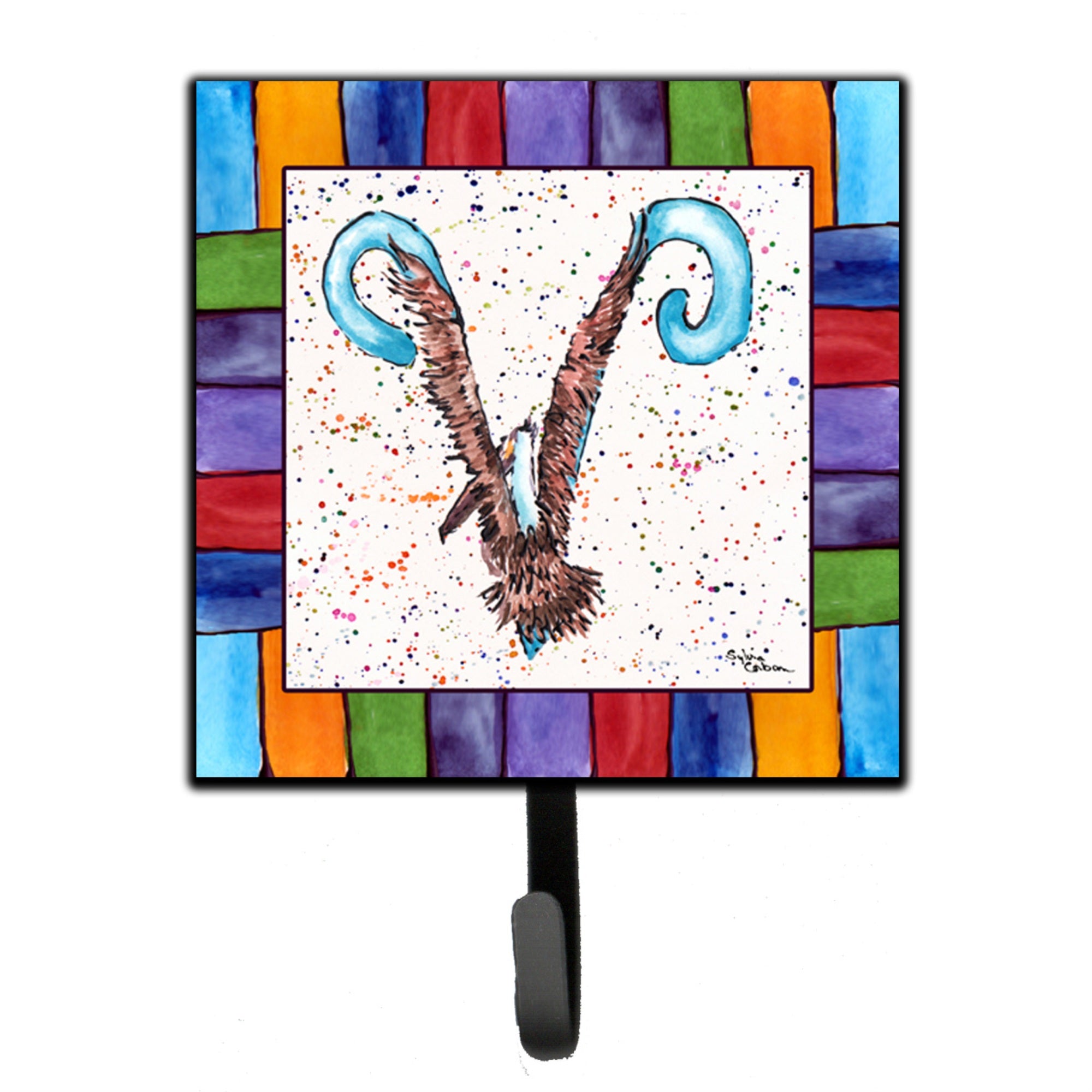 Caroline'S Treasures 8445-Vsh4 Beach And Seafood Leash Holder Or Key Hook 8445, Small, Multicolor