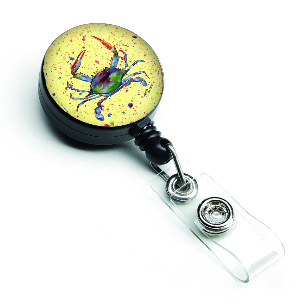 Caroline'S Treasures Crab Retractable Badge Reel, Multicolor (8452Br)