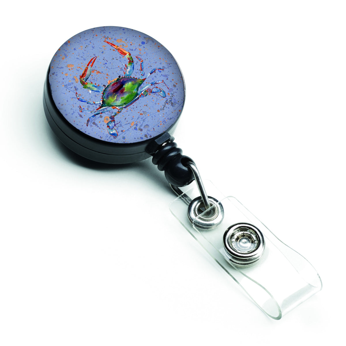 Caroline'S Treasures Crab Retractable Badge Reel, Multicolor (8457Br)