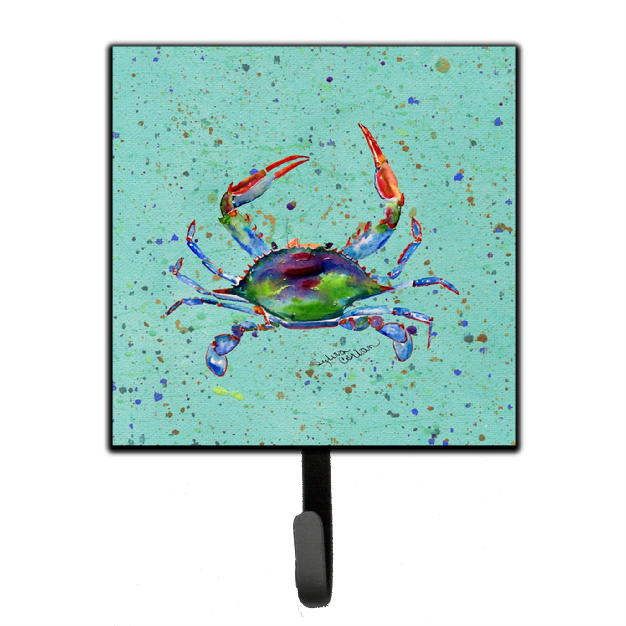 Caroline'S Treasures 8462Sh4 Crab Leash Holder Or Key Hook, Small, Multicolor