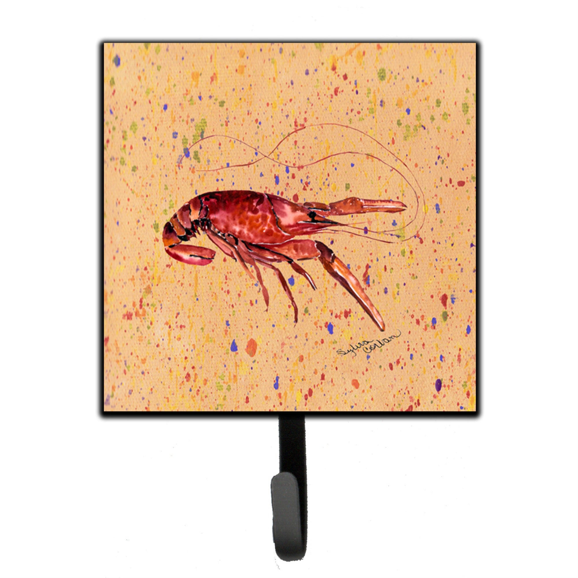 Caroline'S Treasures 8468Sh4 Crawfish Leash Holder Or Key Hook, Small, Multicolor