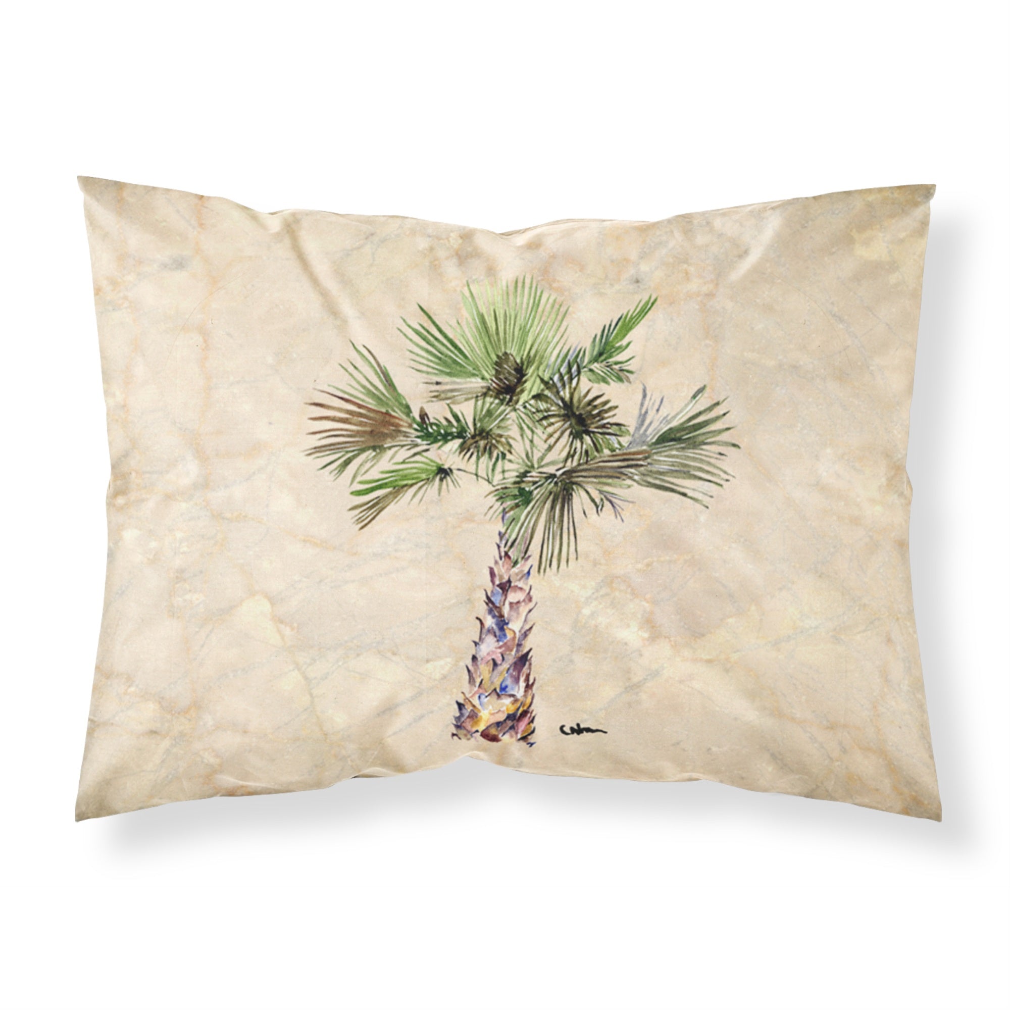 Caroline'S Treasures 8480Pillowcase Palm Tree Moisture Wicking Fabric Standard Pillowcase, Large, Multicolor