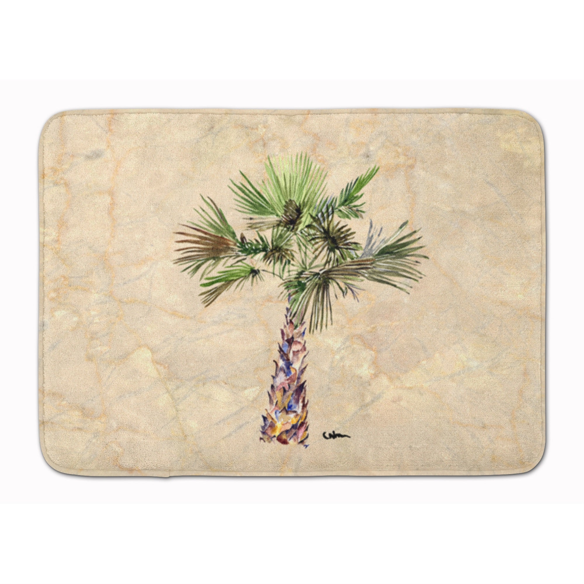 Caroline'S Treasures Palm Tree Floor Mat, 19 X 27, Multicolor