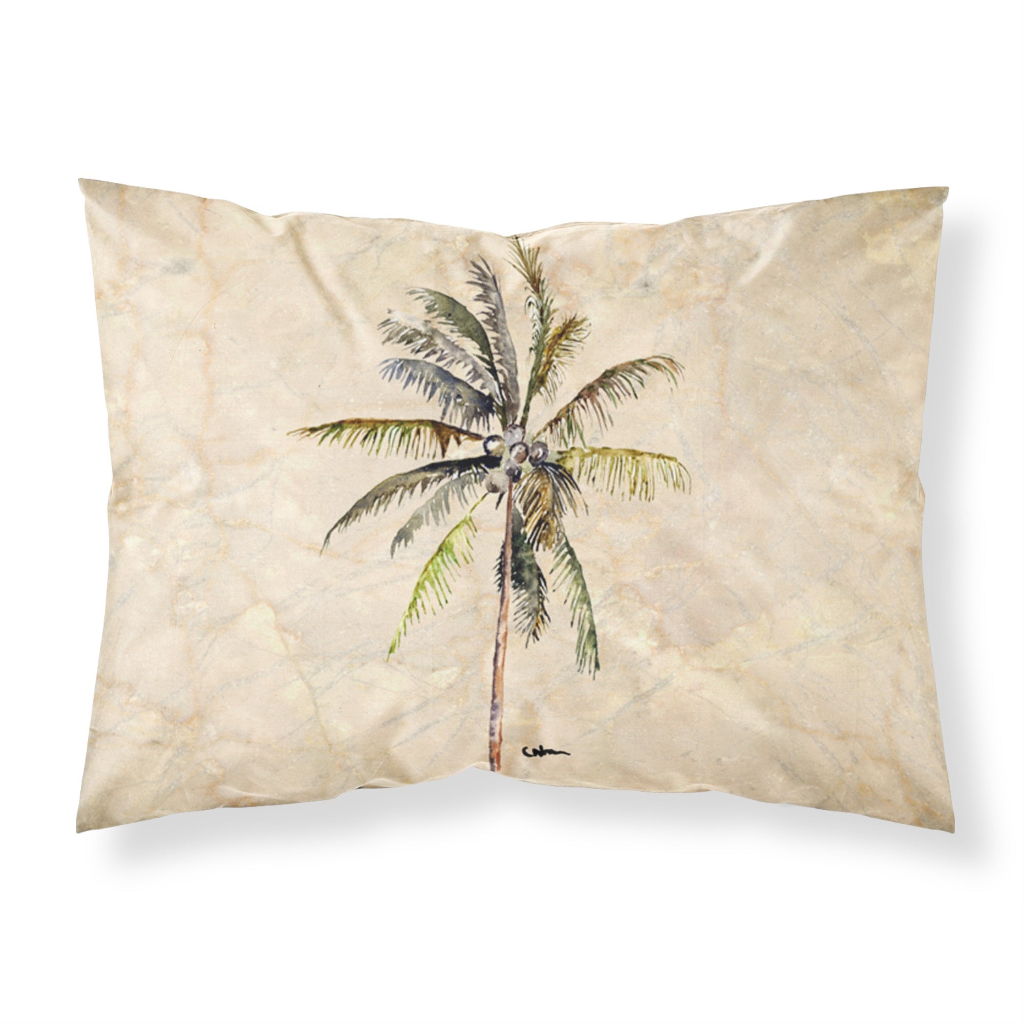 Caroline'S Treasures 8482Pillowcase Palm Tree Moisture Wicking Fabric Standard Pillowcase, Large, Multicolor
