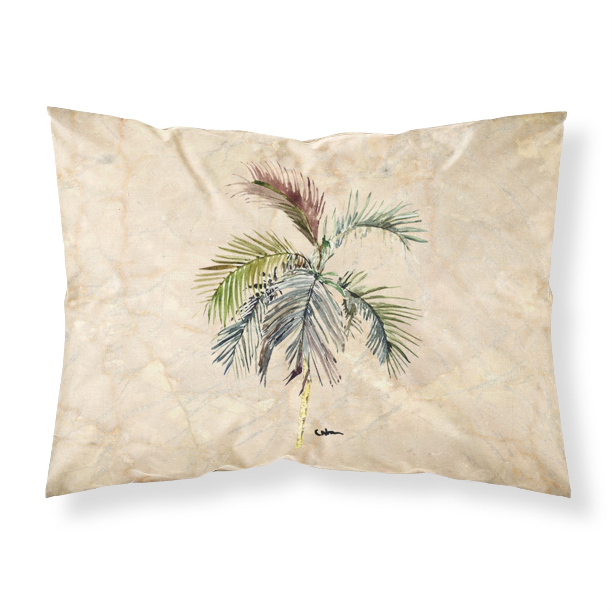 Caroline'S Treasures 8483Pillowcase Palm Tree Moisture Wicking Fabric Standard Pillowcase, Large, Multicolor