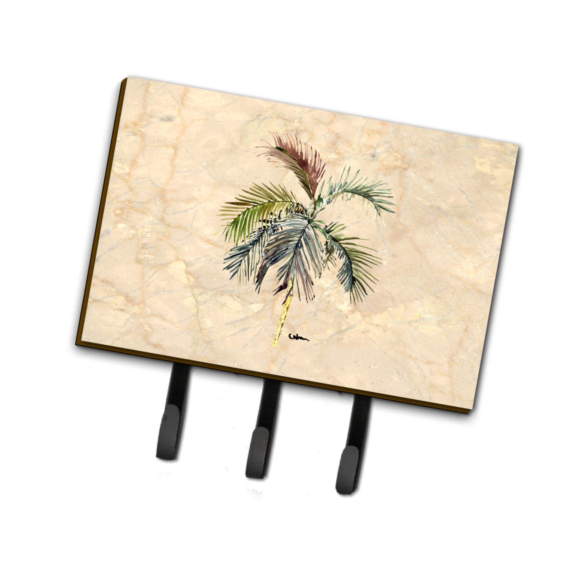 Caroline'S Treasures 8483Th68 Palm Tree Leash Or Key Holder, Large, Multicolor