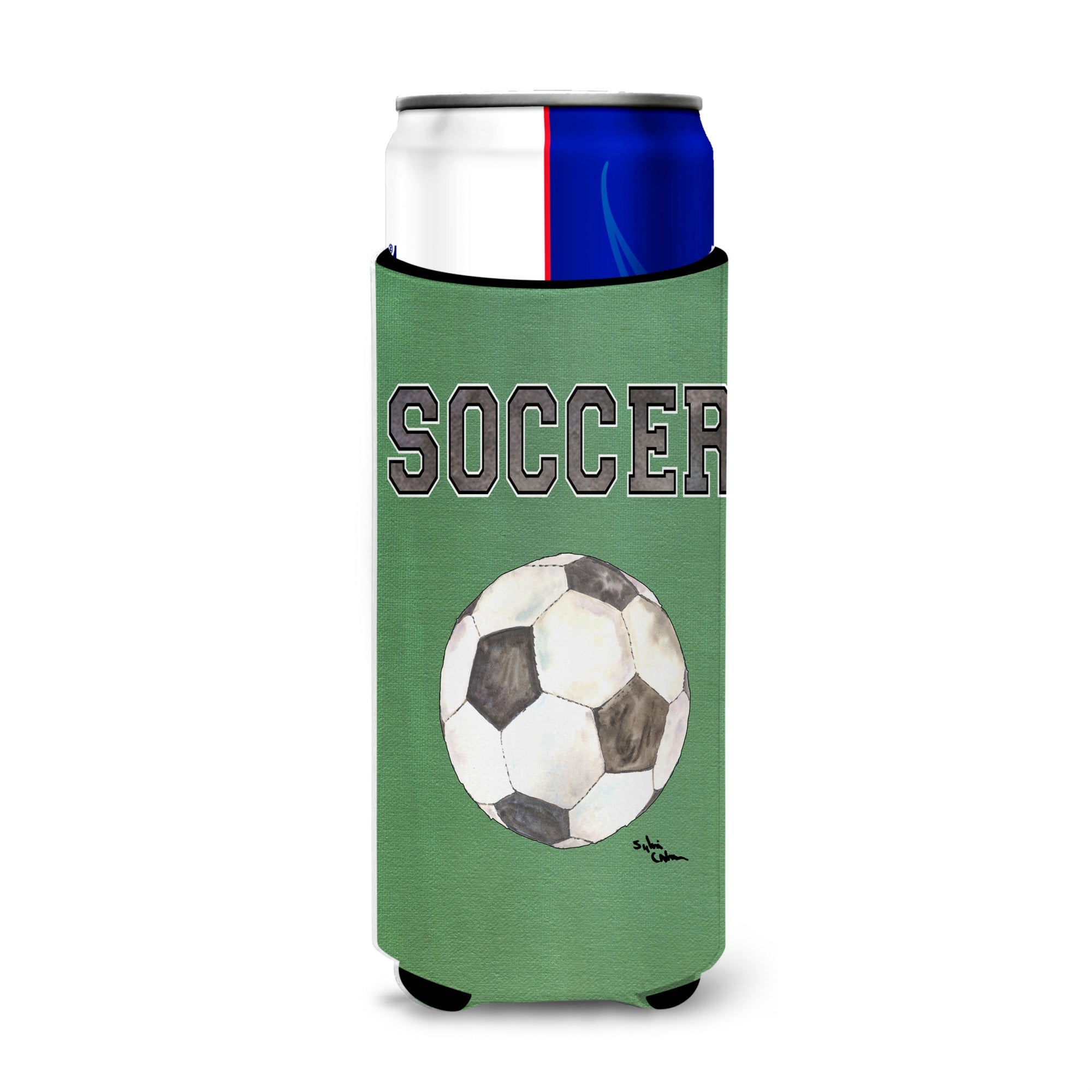 Soccer Ultra Beverage Insulators For Slim Cans 8484Muk
